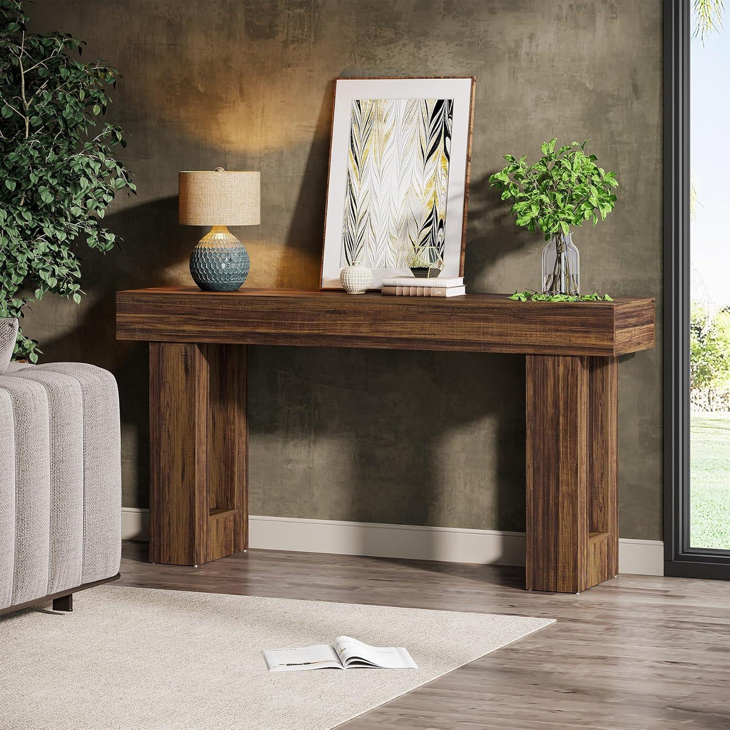 Millwood Pines 63 Inch Long Console Table Farmhouse Sofa Table