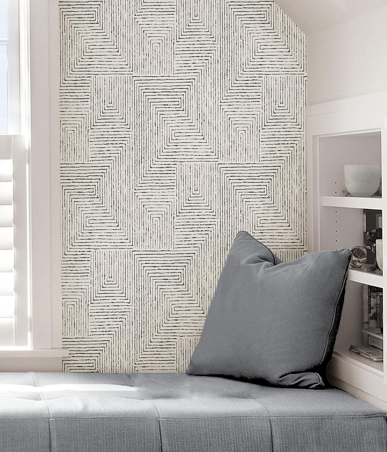 Ink Modern Peel & Stick Geometric Wallpaper