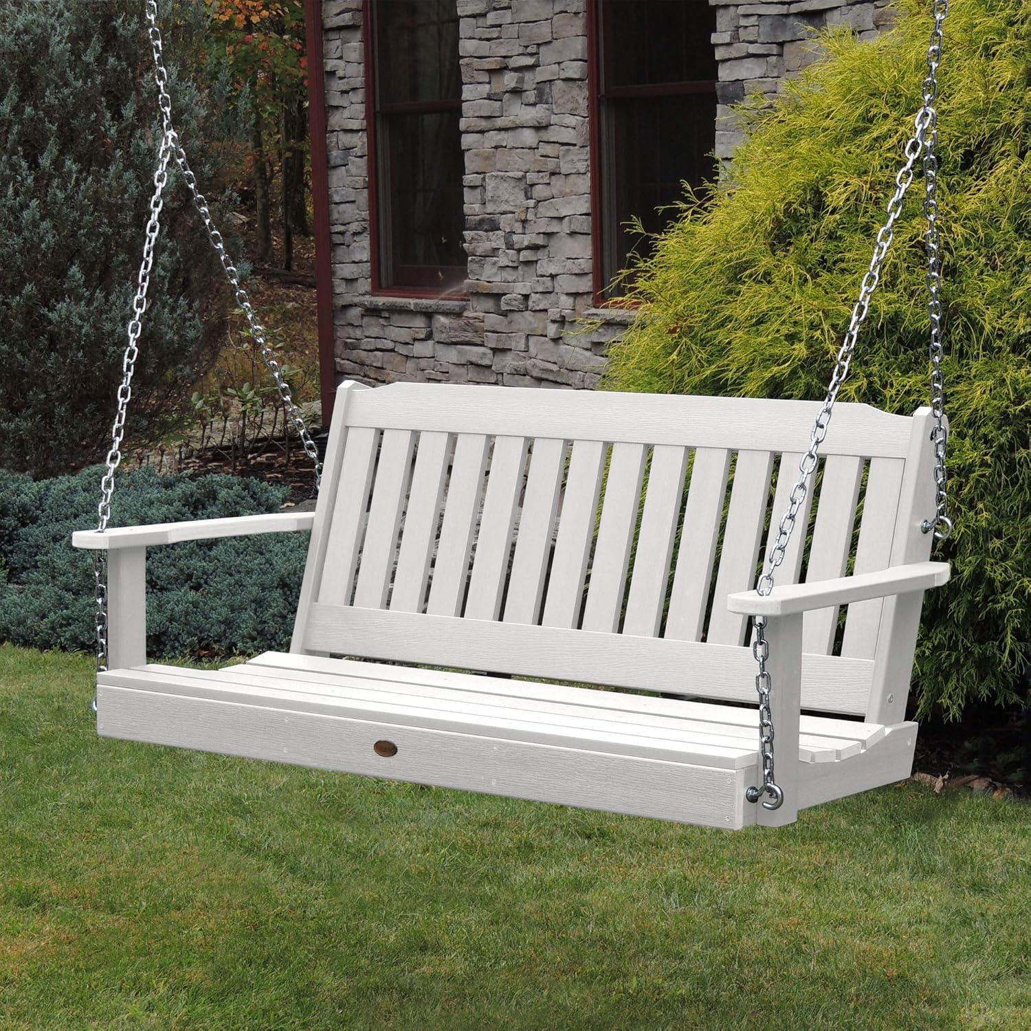 Lehigh 4' Porch Swing - White - highwood: Outdoor Furniture, 500lb Capacity, Fade-Resistant
