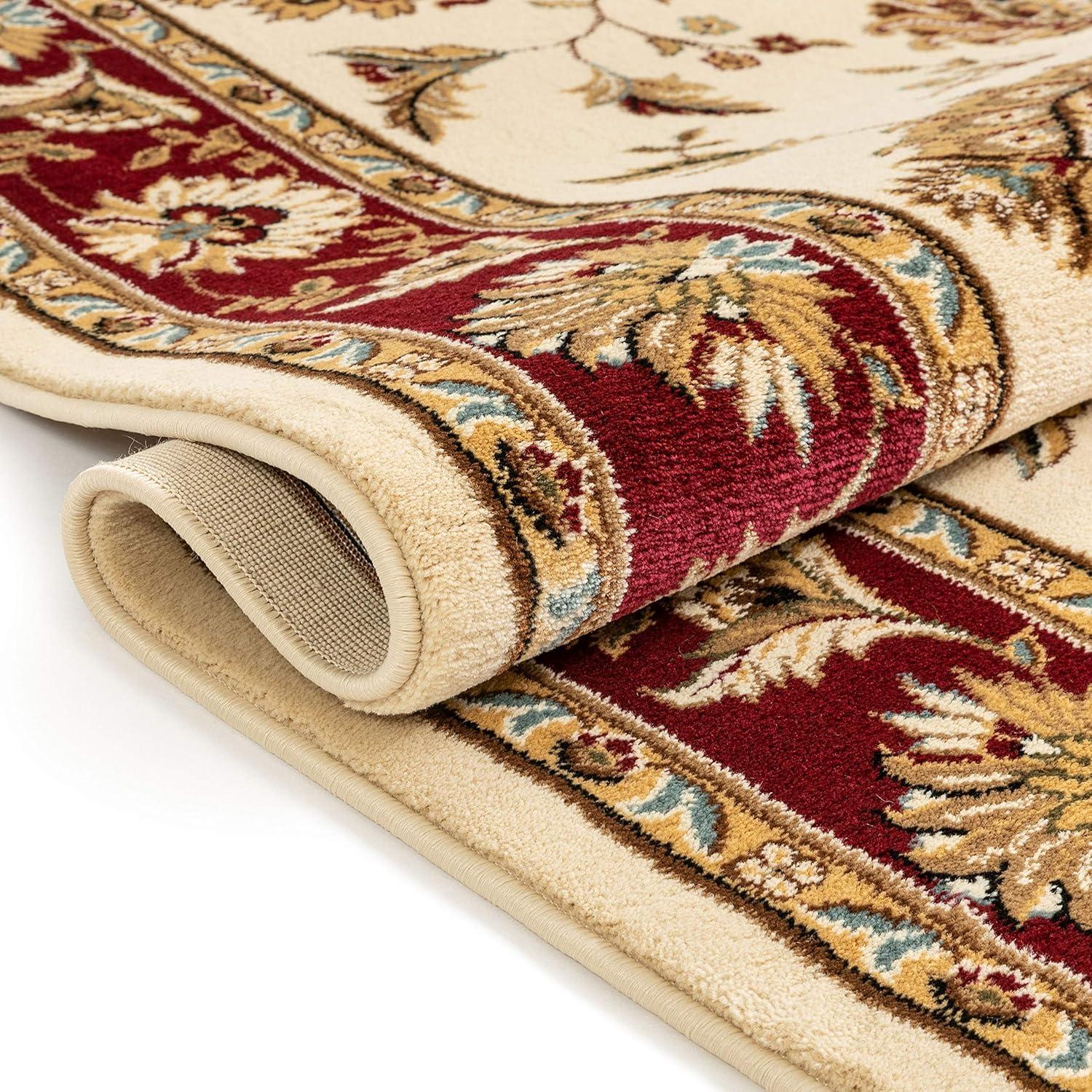 Well Woven Sultan Sarouk Oriental Persian Floral Formal Traditional Modern Classic Thick Soft Area Rug