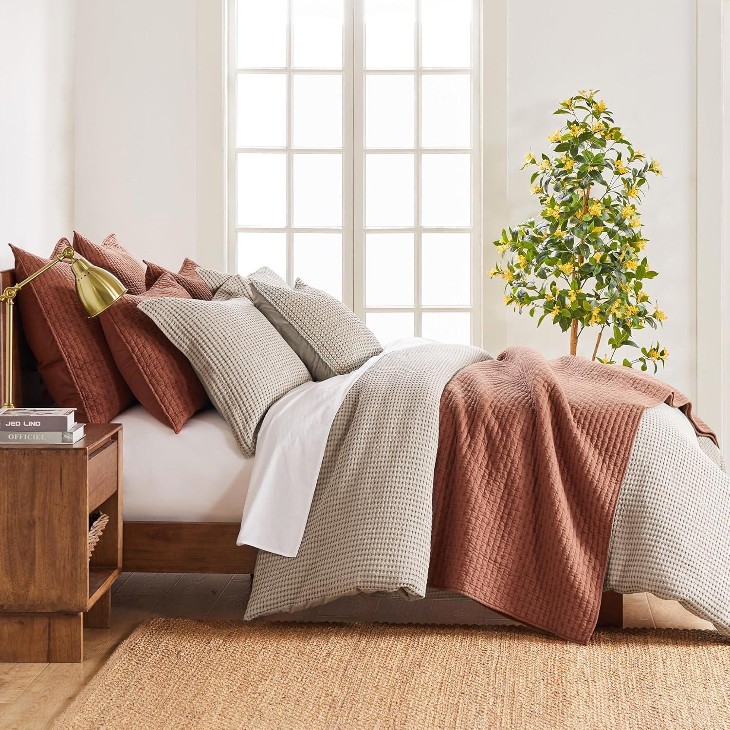 Cross Stitch Blush Twin Quilt Set - Levtex Home