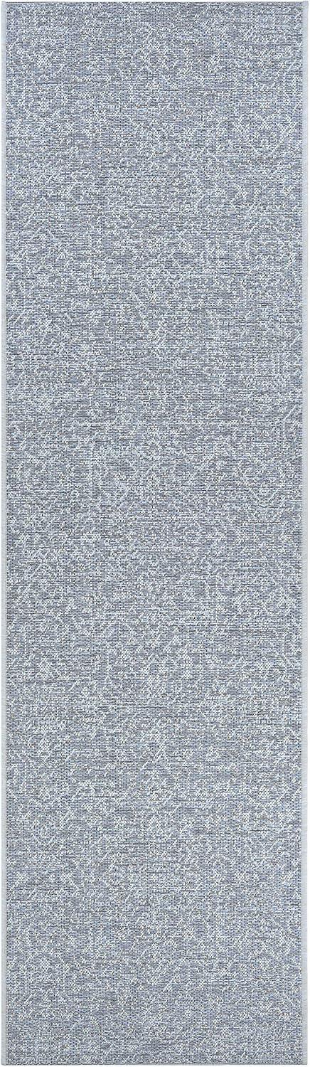 Couristan Monte Carlo Palmette Indoor/Outdoor Area Rug, 2'3" x 11'9" Runner, Grey-Ivory