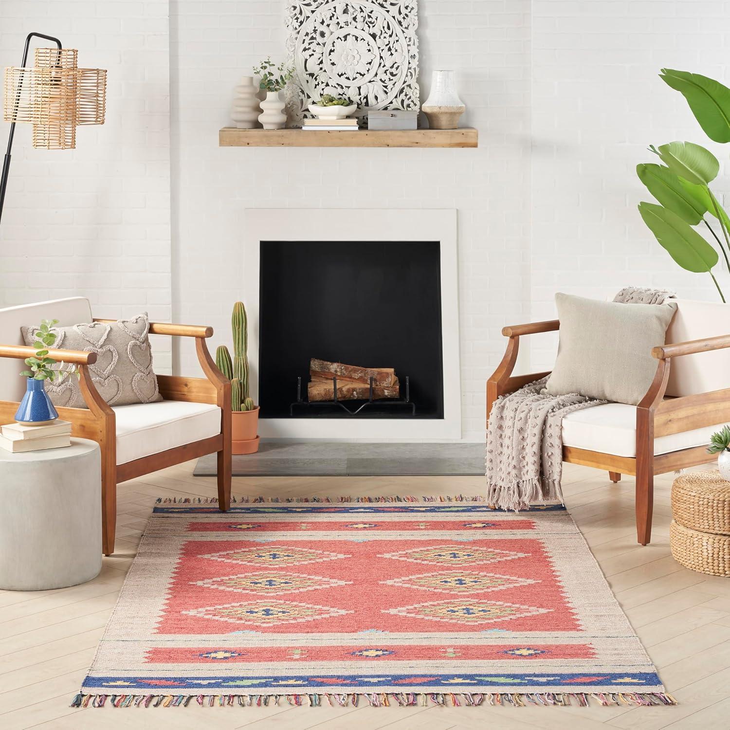 Nourison Baja Boho Geometric Southwestern Flatwoven Indoor Rug