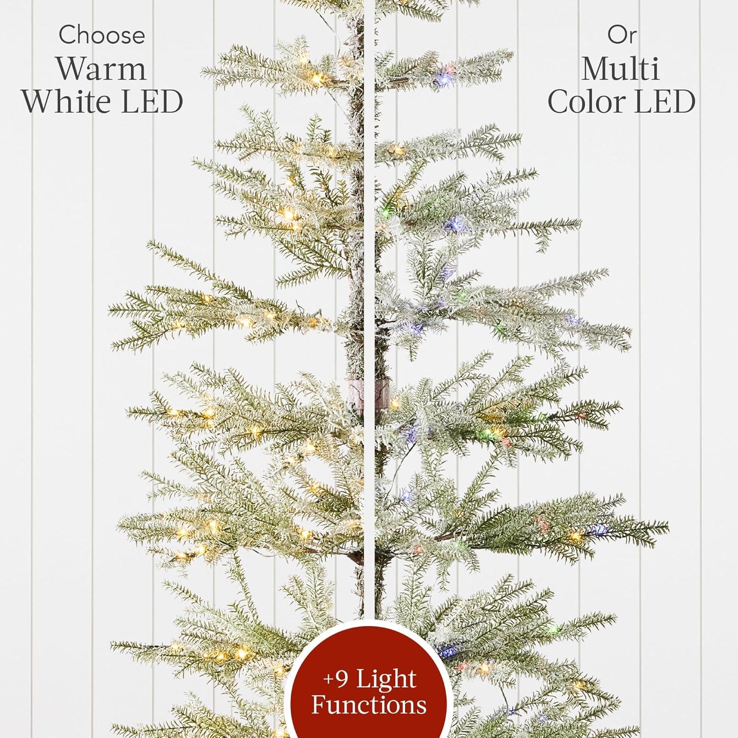 Best Choice Products Pre-Lit Sparse Christmas Tree w/ 2-in-1 LEDs, Cordless Connection