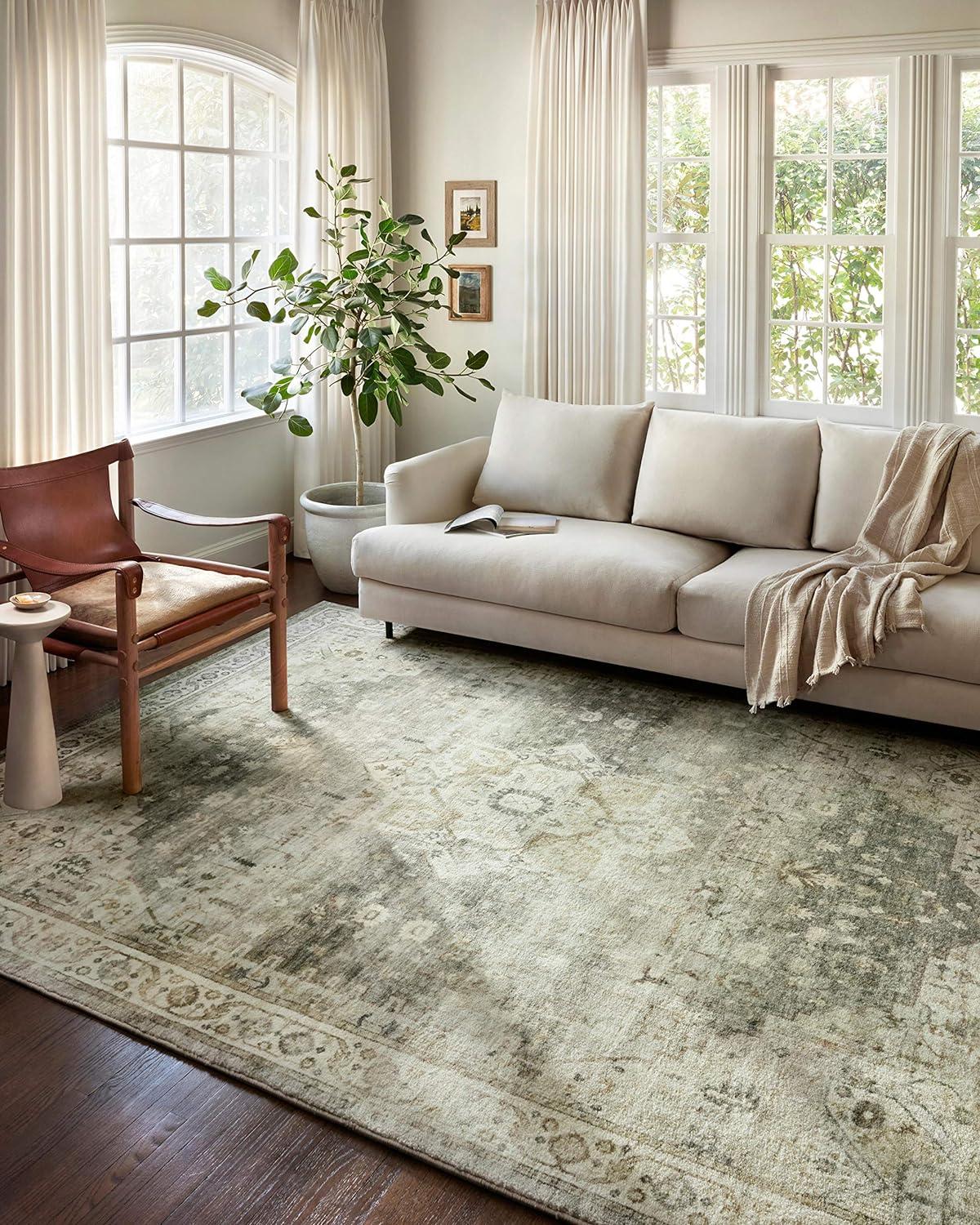ROS-09 Sage, Beige 2-2" x 3-8" Size Rug