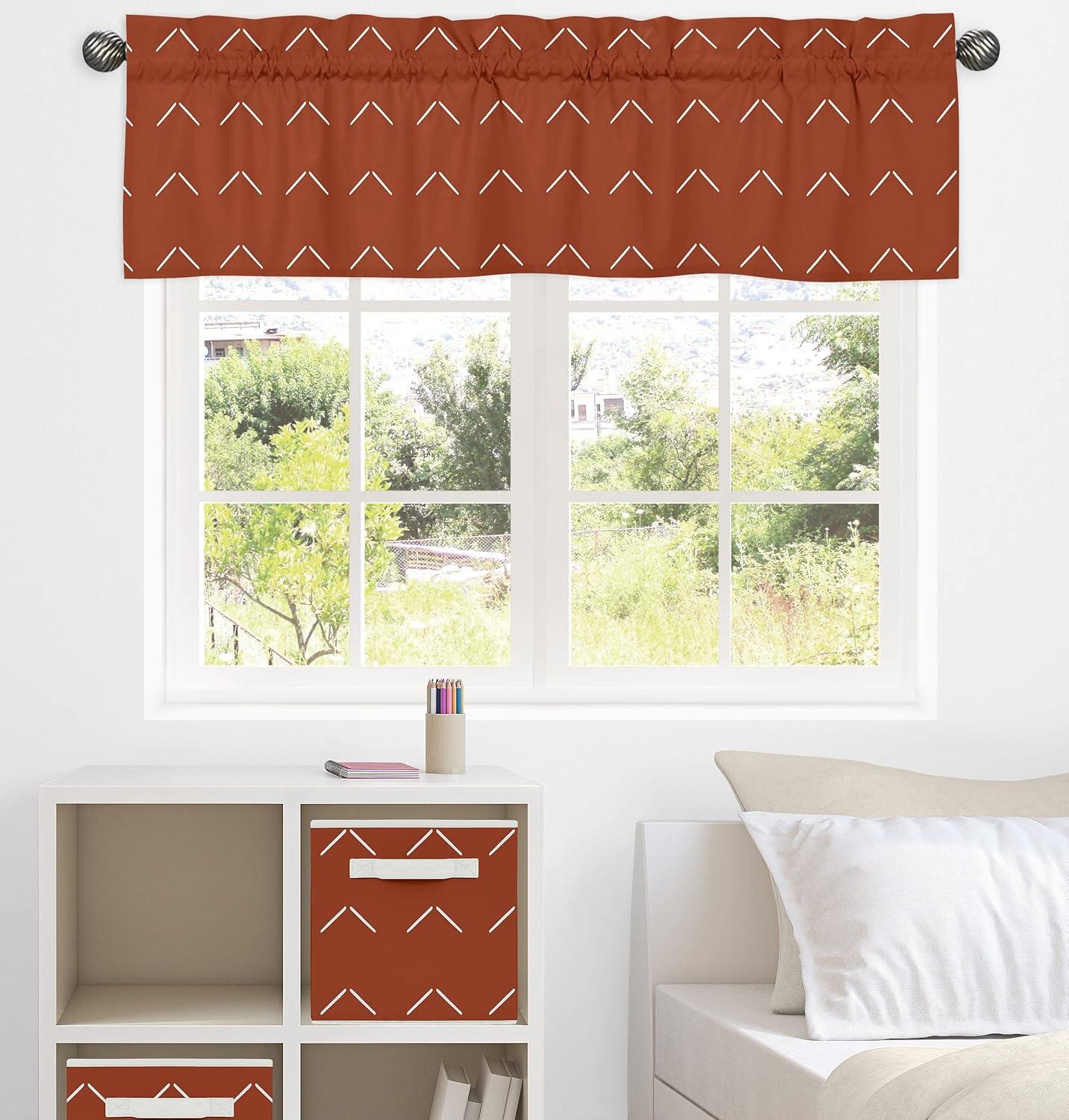 Sweet Jojo Designs Diamond Tuft Geometric Tailored 54" Window Valance
