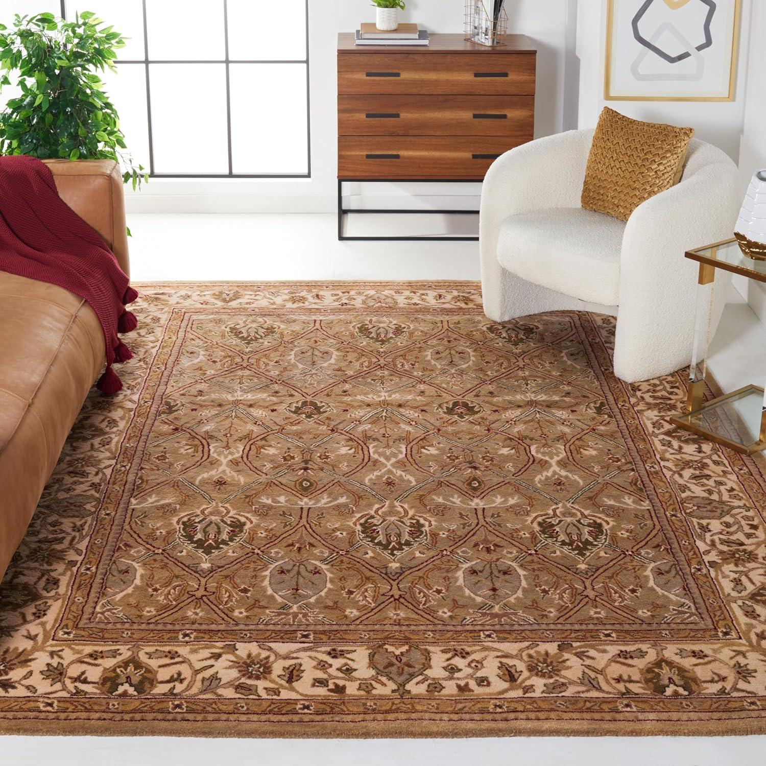 Persian Legend PL819 Hand Tufted Indoor Area Rug - 8'3"x11' - Light Green/Beige - Safavieh