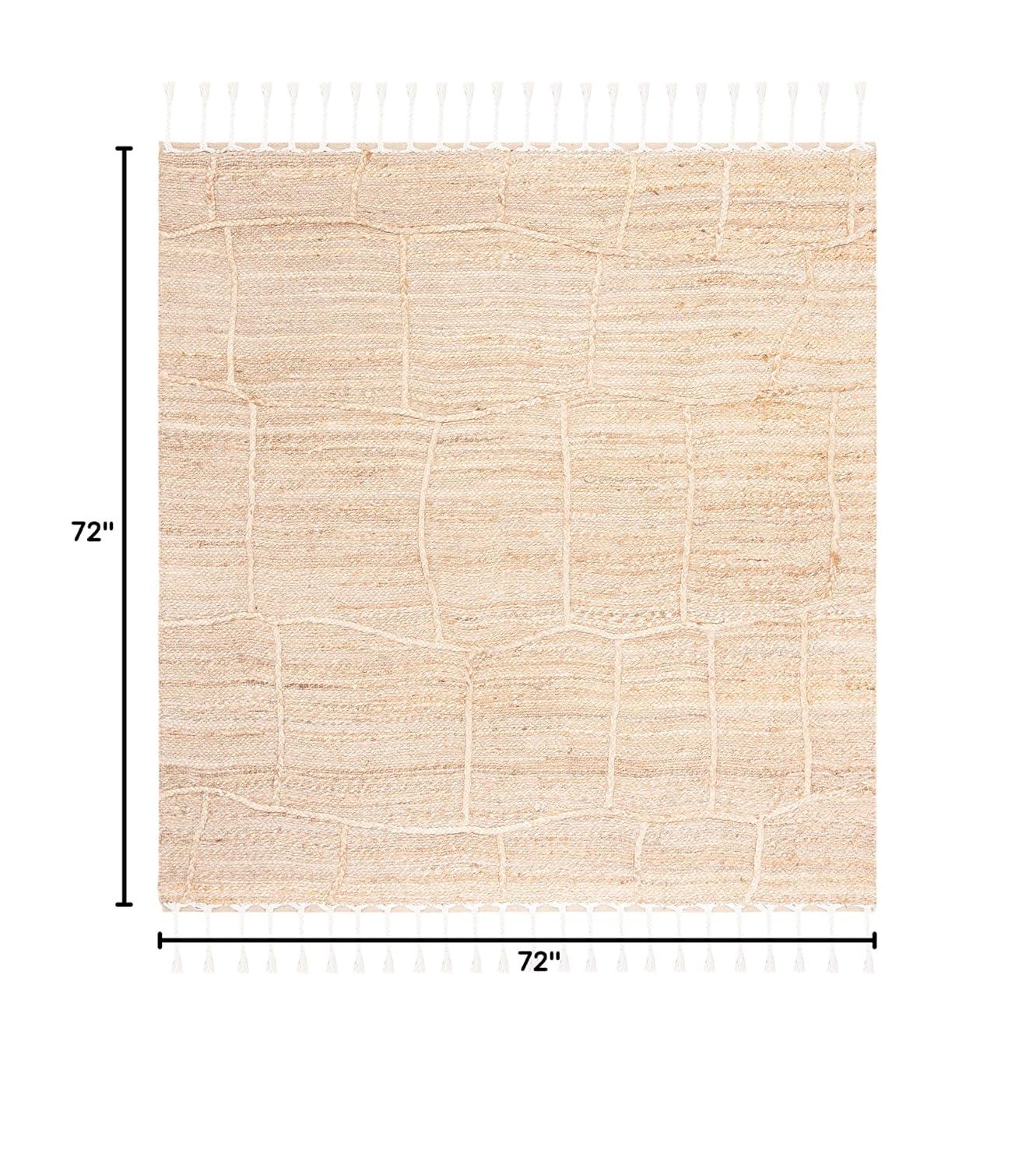 Natural Fiber NF105 Hand Woven Indoor Area Rug - Natural - 6'x6' - Safavieh