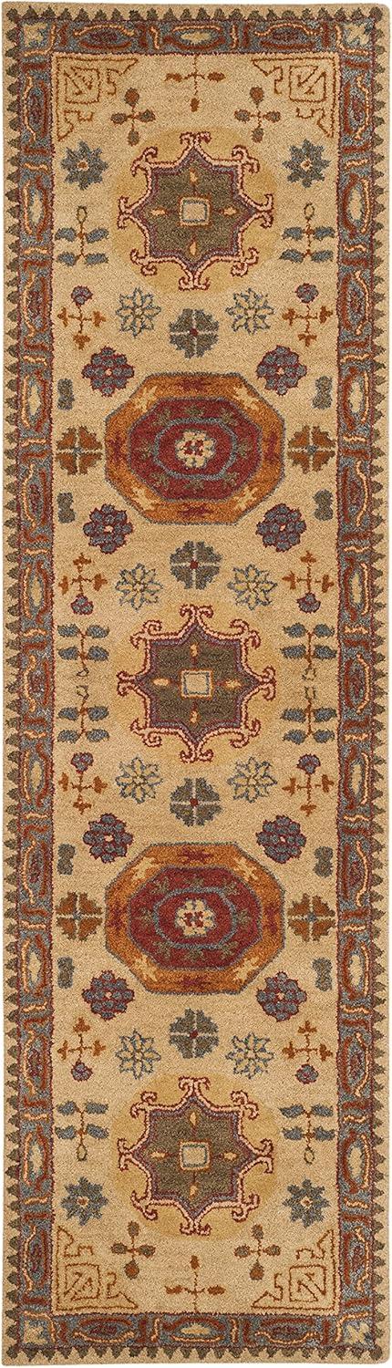 Heritage HG402 Handmade Runner Rug - 2'3"x10' - Beige/Multi - Safavieh