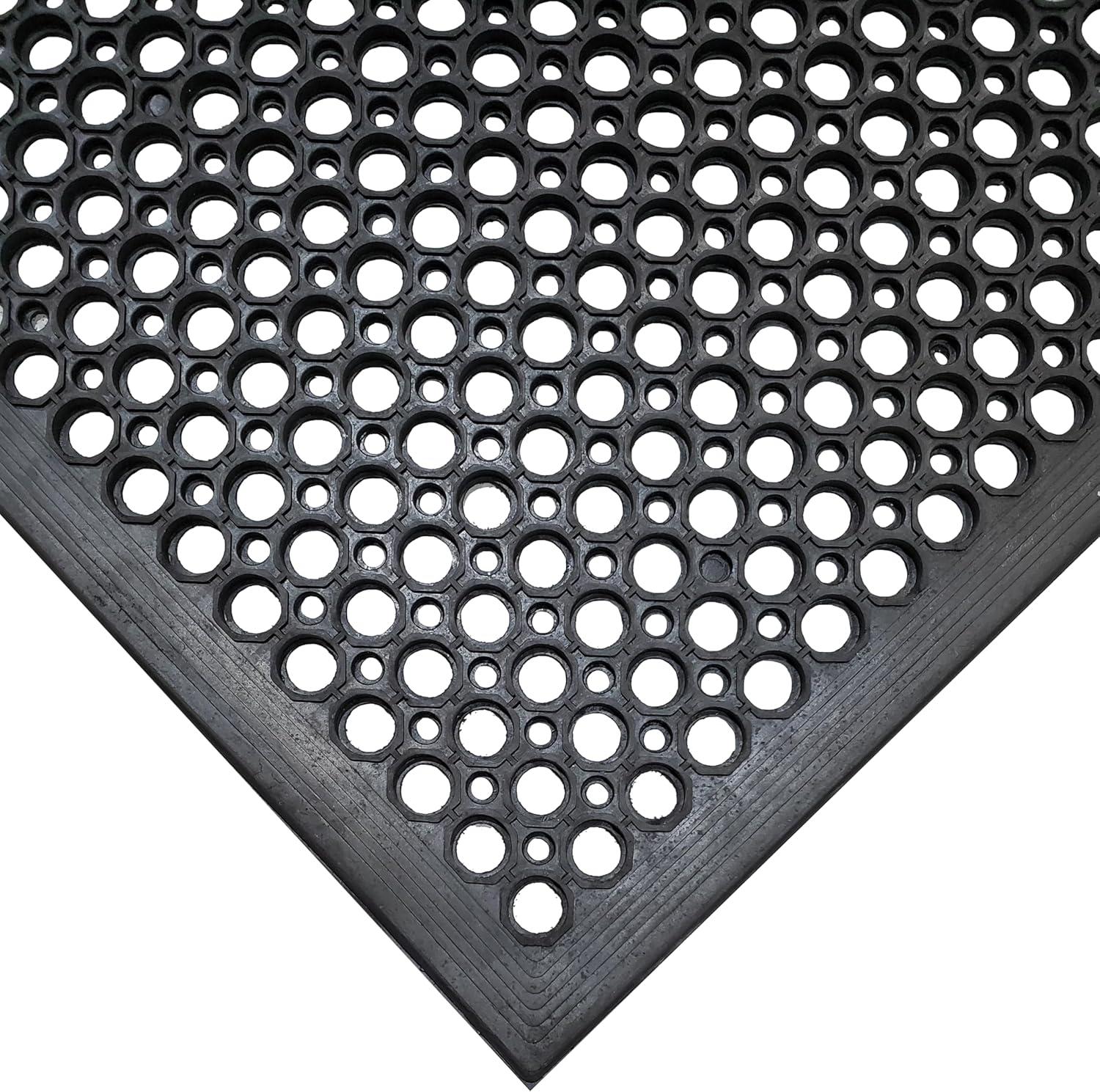 GRIDMANN Anti-Fatigue Restaurant Floor Mat, Non-Slip Rubber Drainage Mat