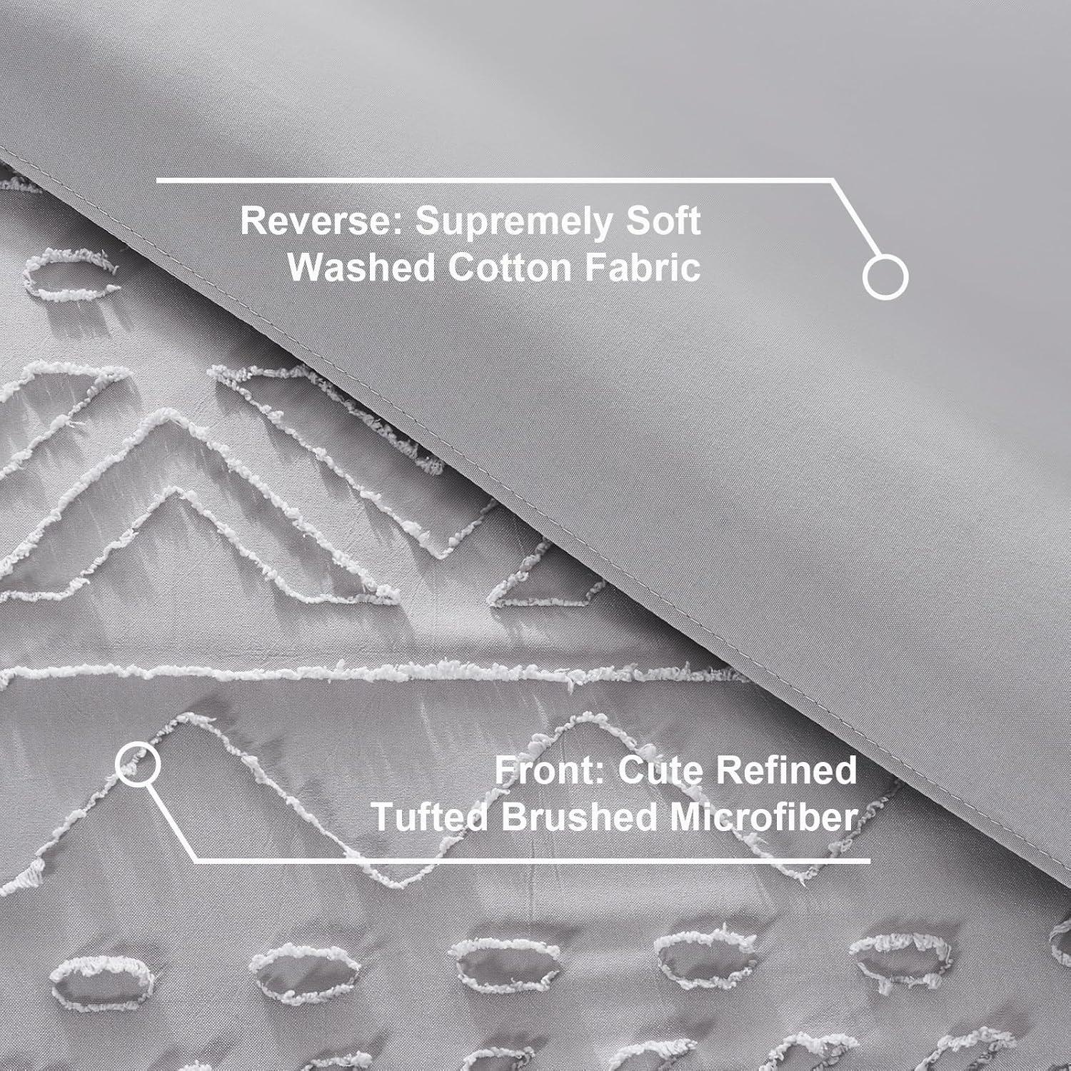 akkialla King Size Comforter Set 7 Pieces,Pink Boho Tufted Bedding Comforter Sets in King Size for All Seasons,Bed in a Bag with Comforter,Flat Sheet,Fitted Sheet,Pillowcases and Shams(Pink,King)