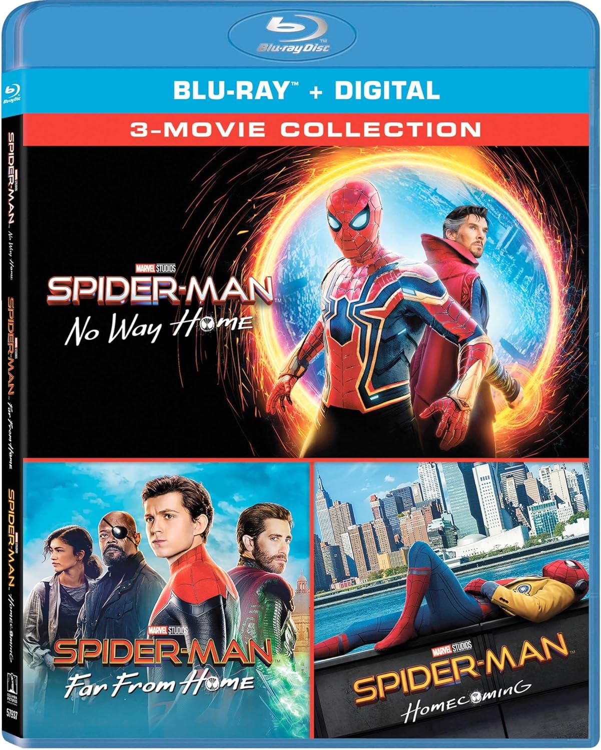 Spider-Man: Far from Home, Homecoming, No Way Home Blu-ray Box Set