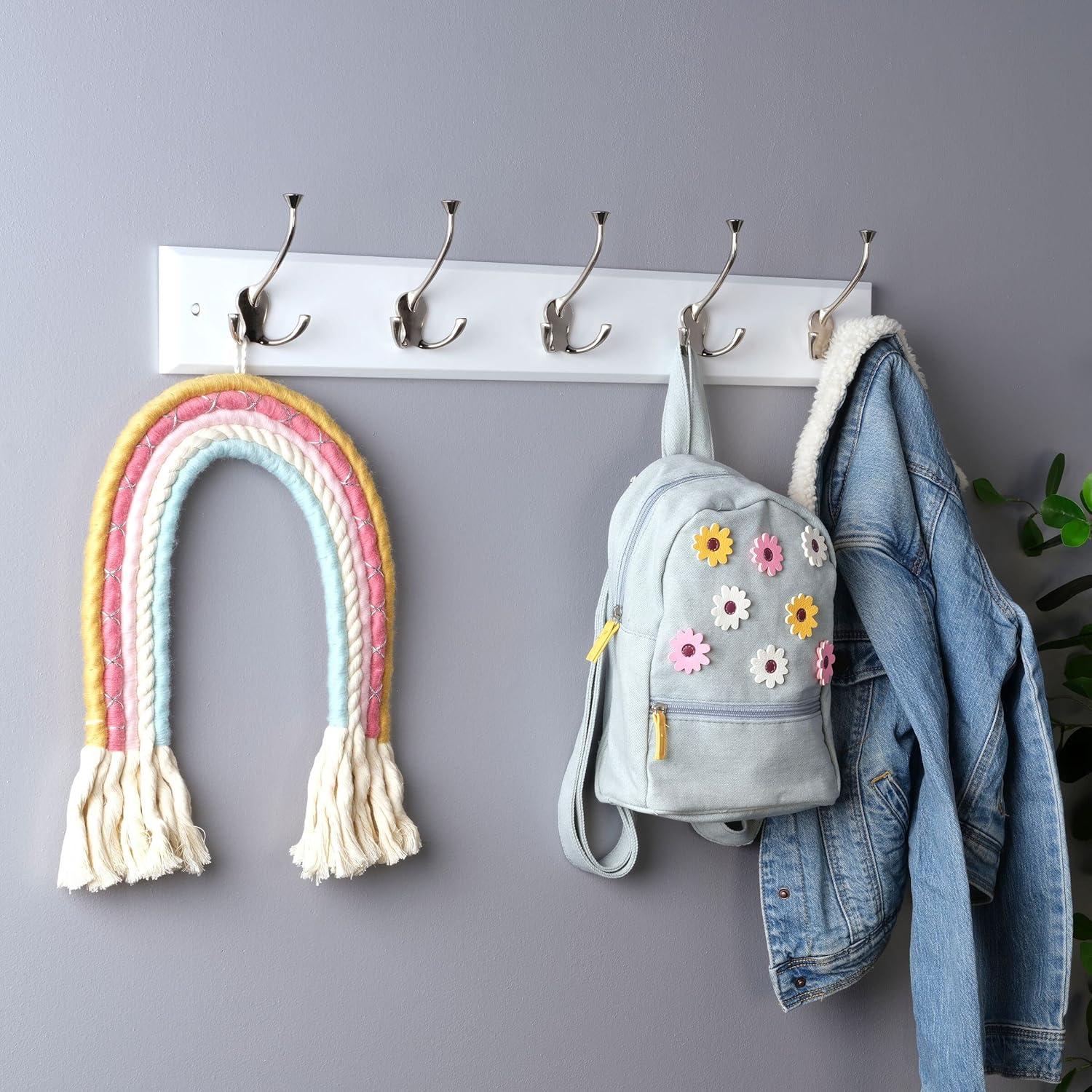 MELANNCO 5 - Hook Wall Mounted Coat Rack