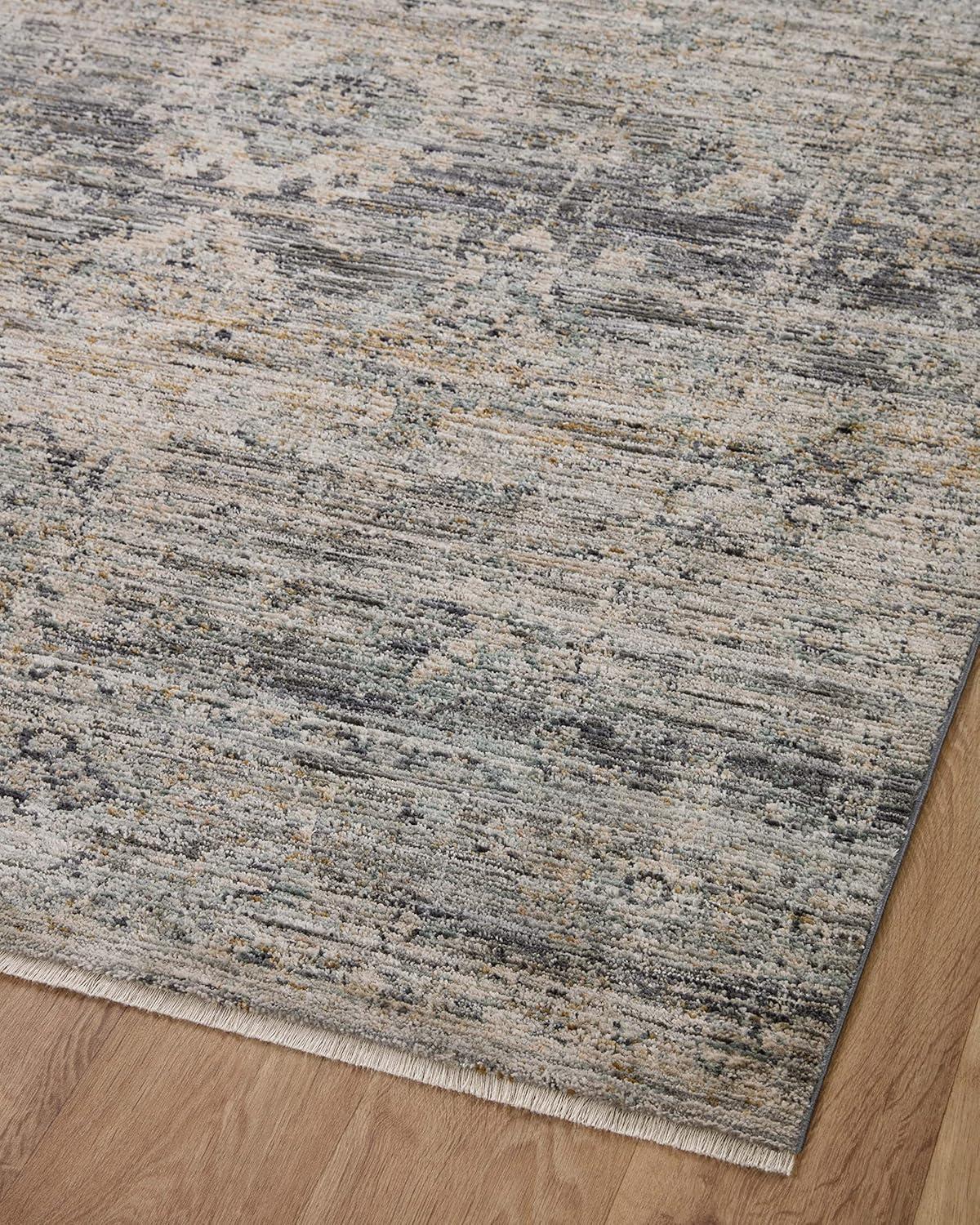 Jean Stoffer x Loloi Katherine Graphite / Jade Area Rug