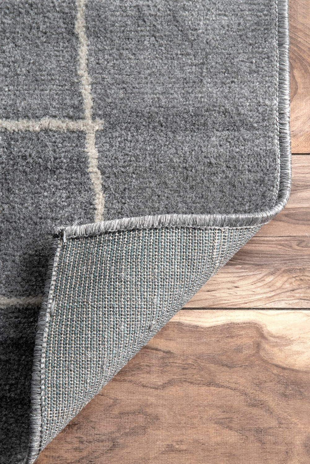 nuLOOM Abstract Vivian Runner Rug, 2' 6" x 8', Gray