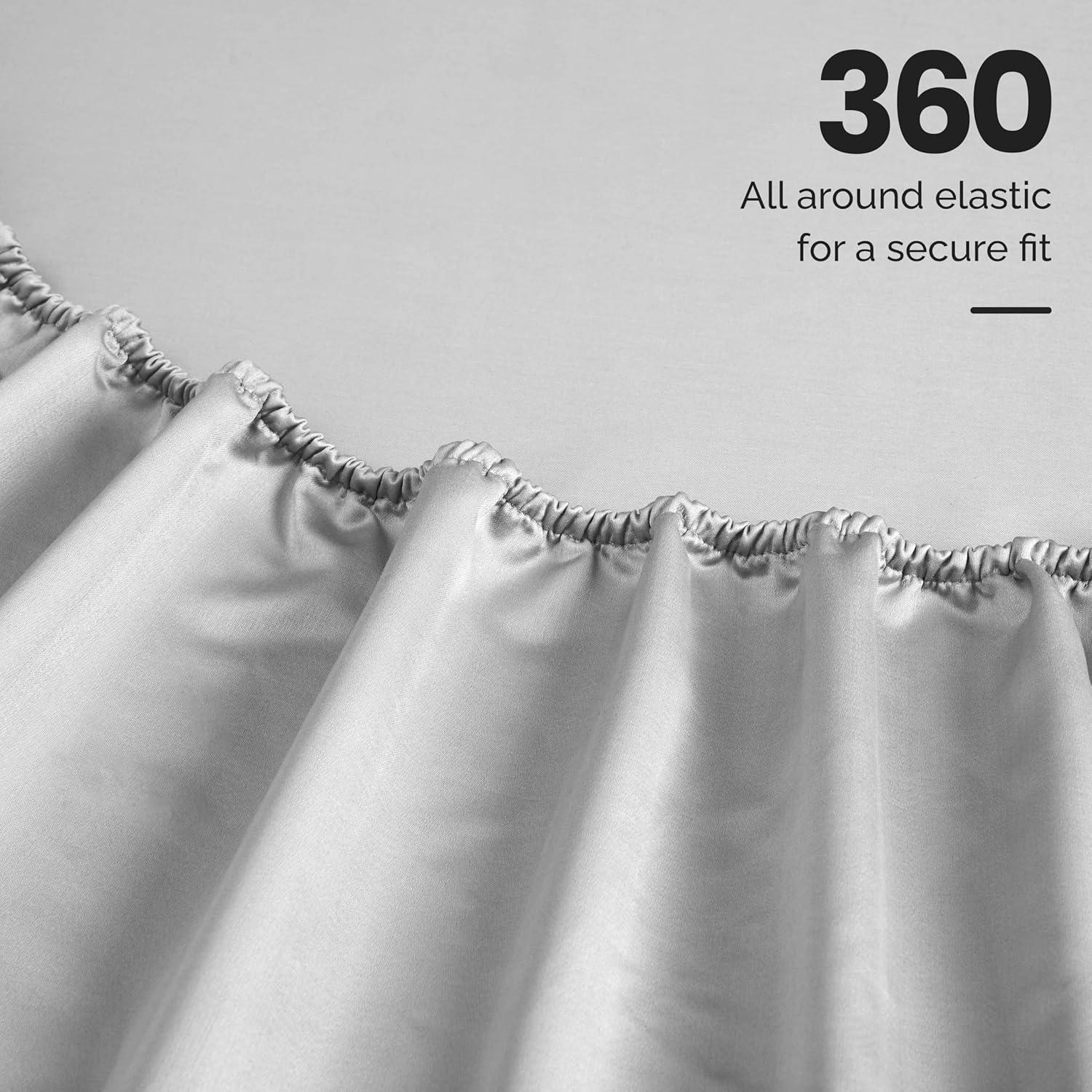 Superior Egyptian Cotton Deep Pocket Solid Luxury 1500 Thread Count Sheet Set