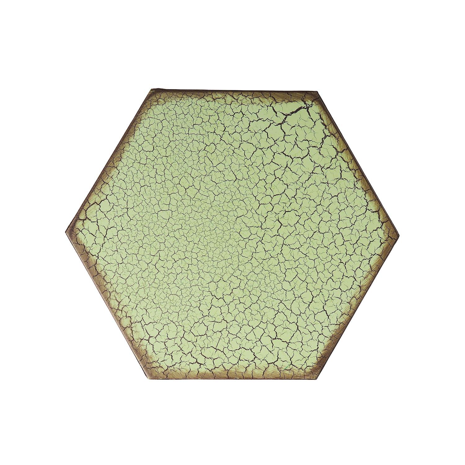 Eliana 14" Sunburst Outdoor Patio Iron Side Table: Weather-Resistant, Hexagon - Christopher Knight Home