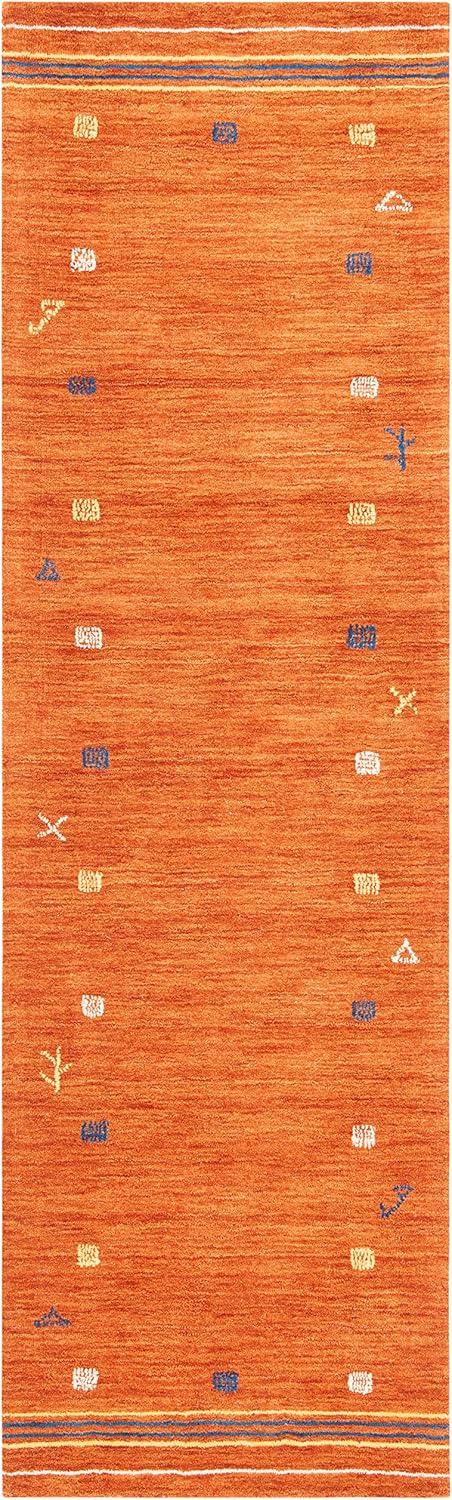 Himalaya HIM563 Handmade Area Rug - 6'x6' - Rust - Safavieh