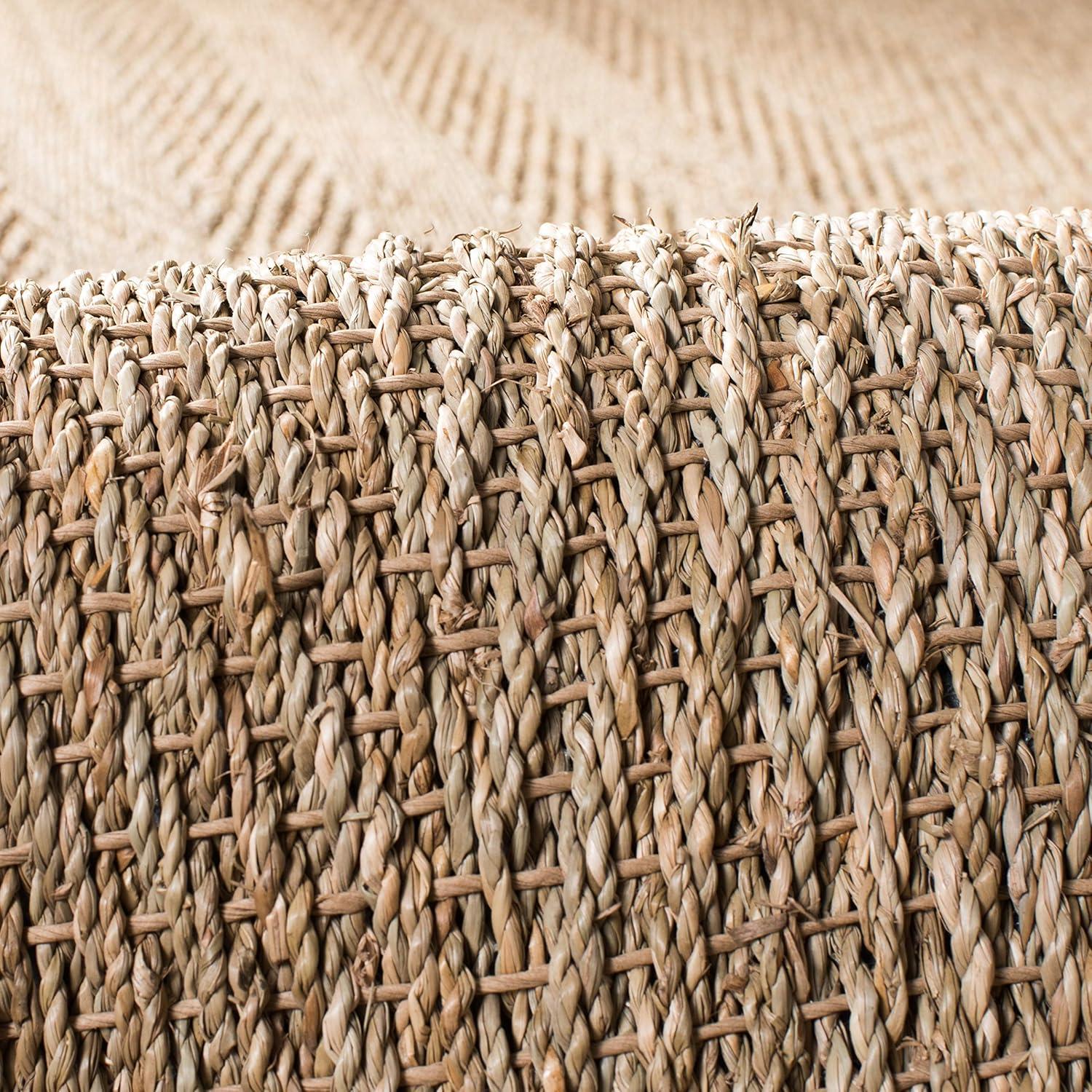 Natural Fiber NF115 Power Loomed Indoor Accent Rug - Natural/Black - 3'x5' - Safavieh