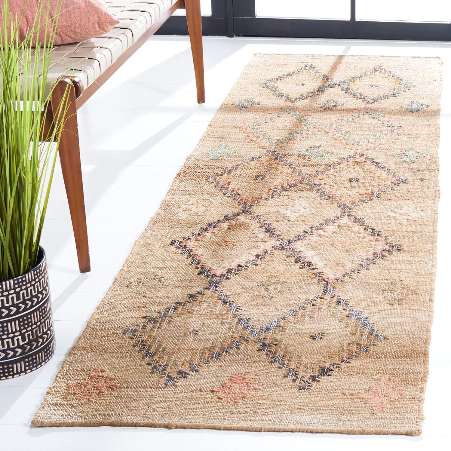 Kilim KLM753 Hand Loomed Runner Rug - Natural/Blue - 2'3"x11' - Safavieh.