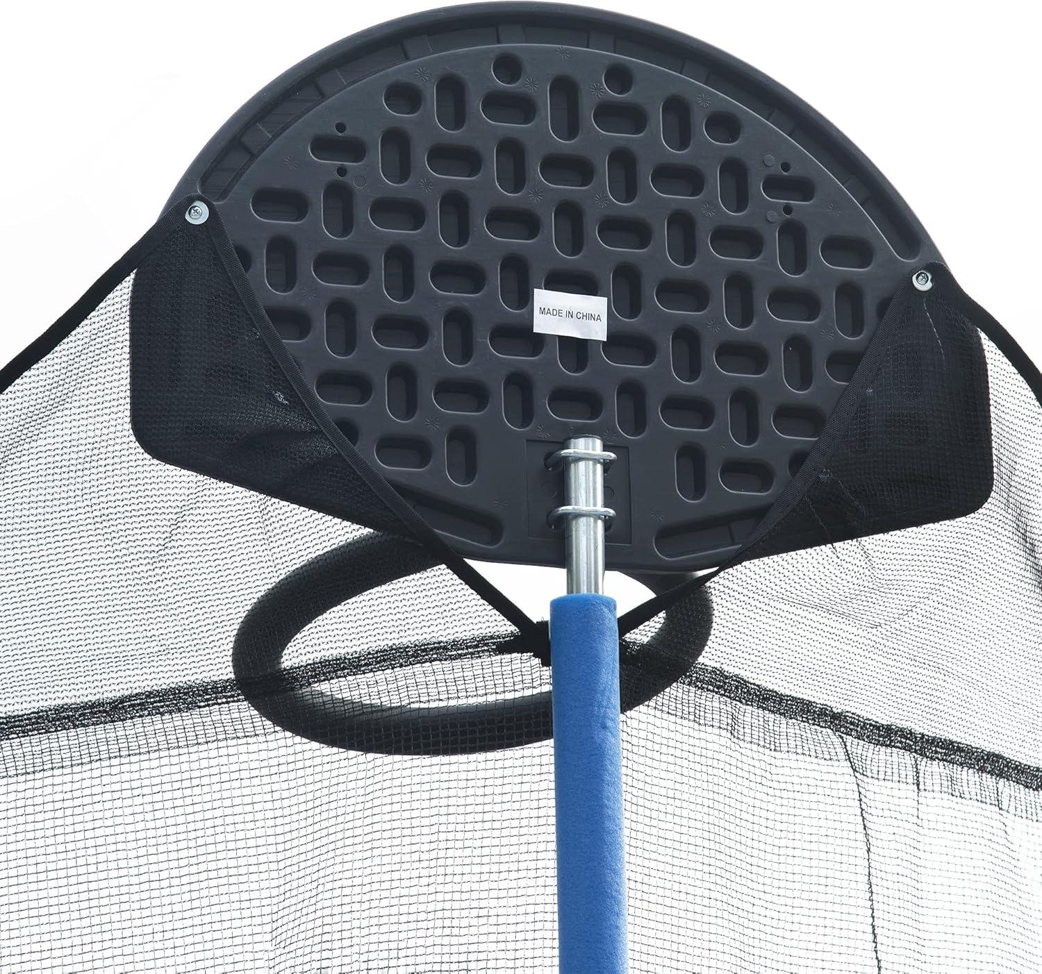 1000 LBS 14FT Outdoor Trampoline with Basketball Hoop & Safety Enclosure Net - ASTM Approved, Heavy-Duty Recreational Trampoline for Kids & Adults
