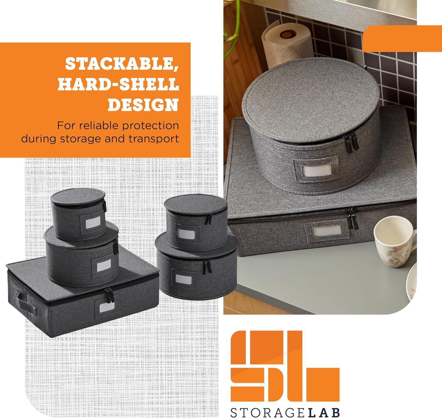 China Storage Containers, Containers for Organizing, Hard Shell Case, Felt Plate Dividers, Moving Supplies, Storage Box, Wine, Dishes, Glasses Storage, Charger Plates Storage Containers