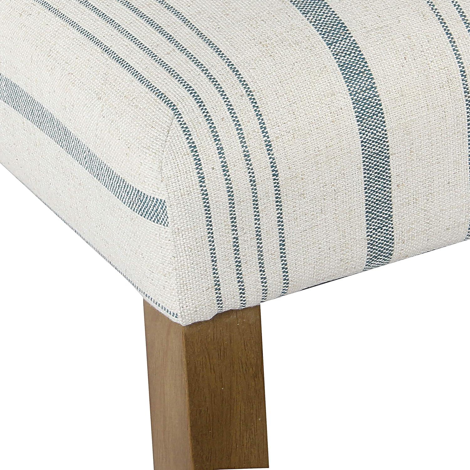 Classic Parsons High Back Barstool Blue - HomePop: Upholstered, Padded, Wood Legs, 250lb Capacity