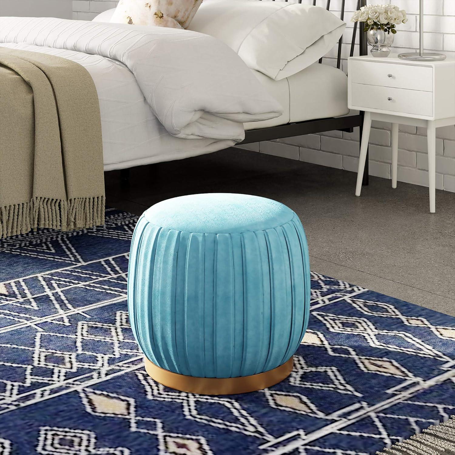 Adore Decor Adore Pleated Ottoman