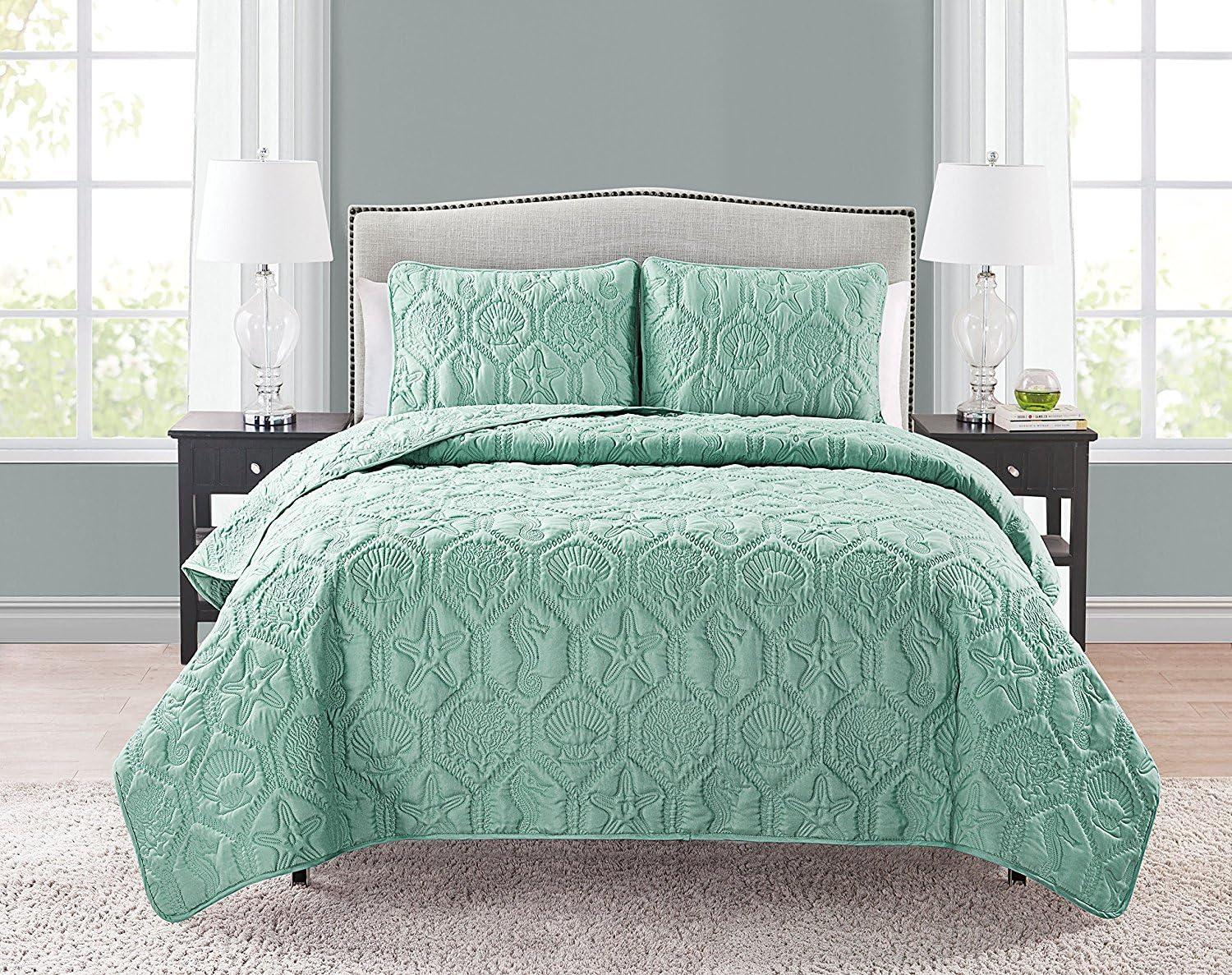 Shore 3-Piece Embossed Quilt Set