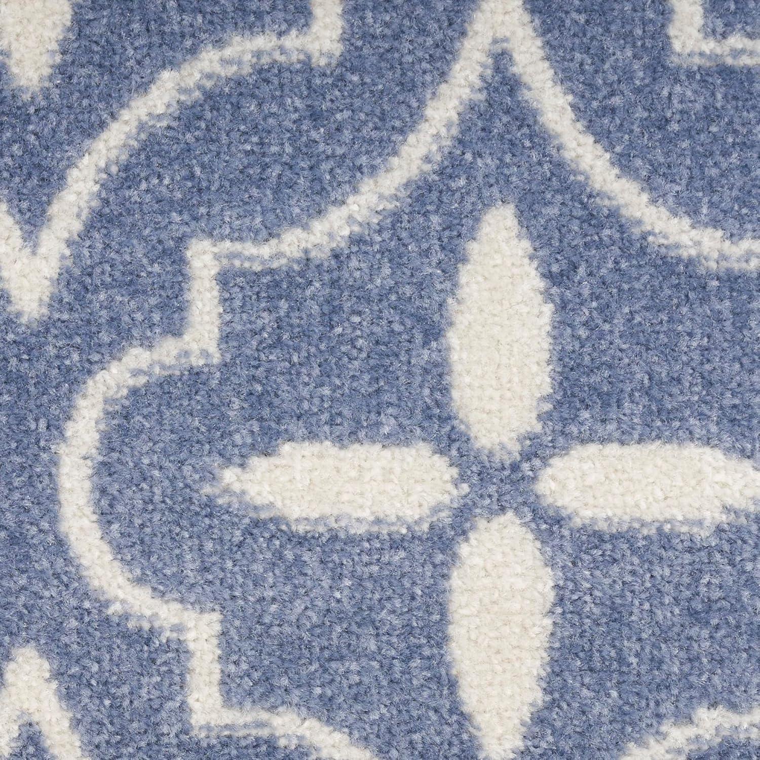 Nourison Essentials Blue/Ivory Indoor/Outdoor Area Rug