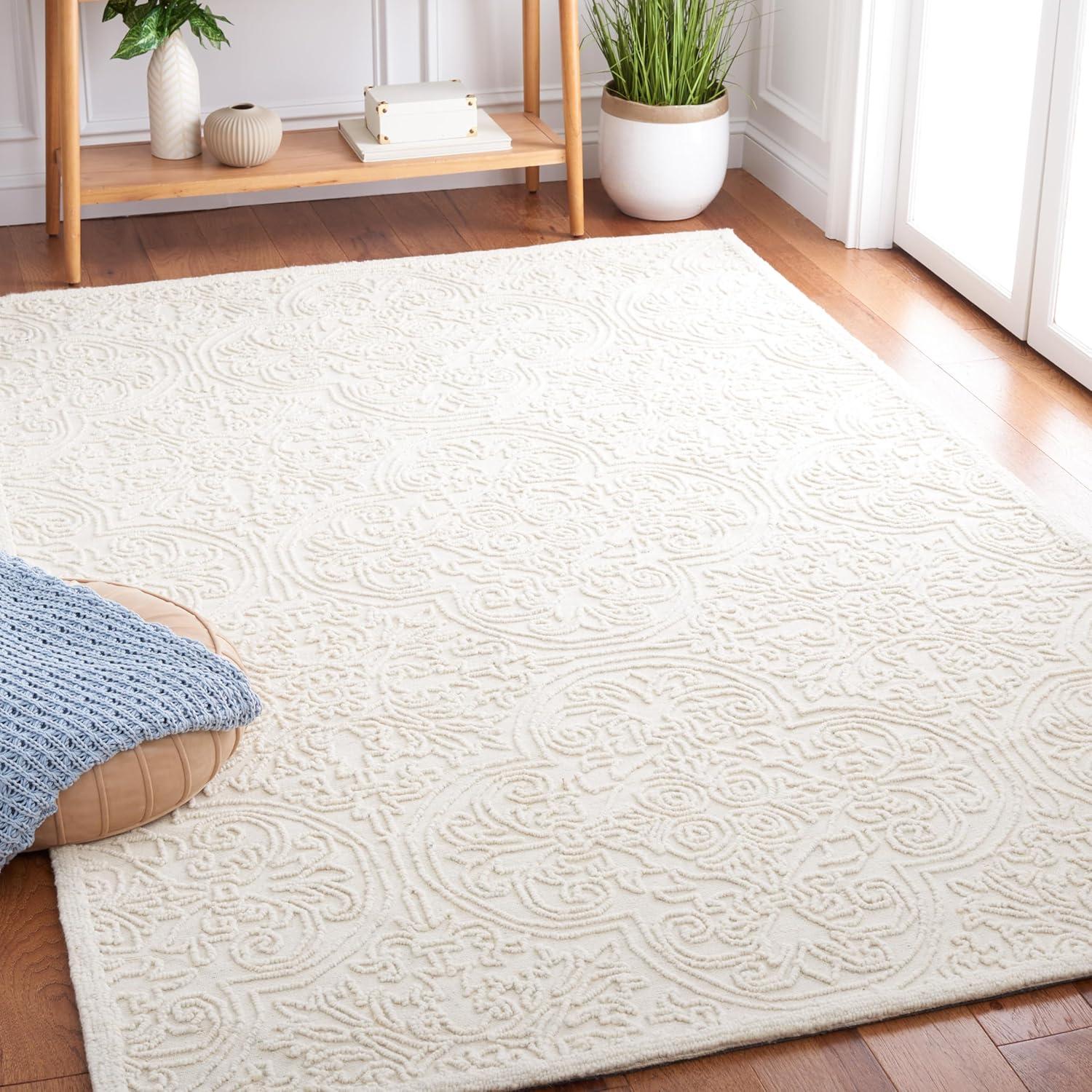 Martha Stewart Trace - MSR3511 - Indoor Hand Tufted Area Rugs - Ivory - 4'x6'