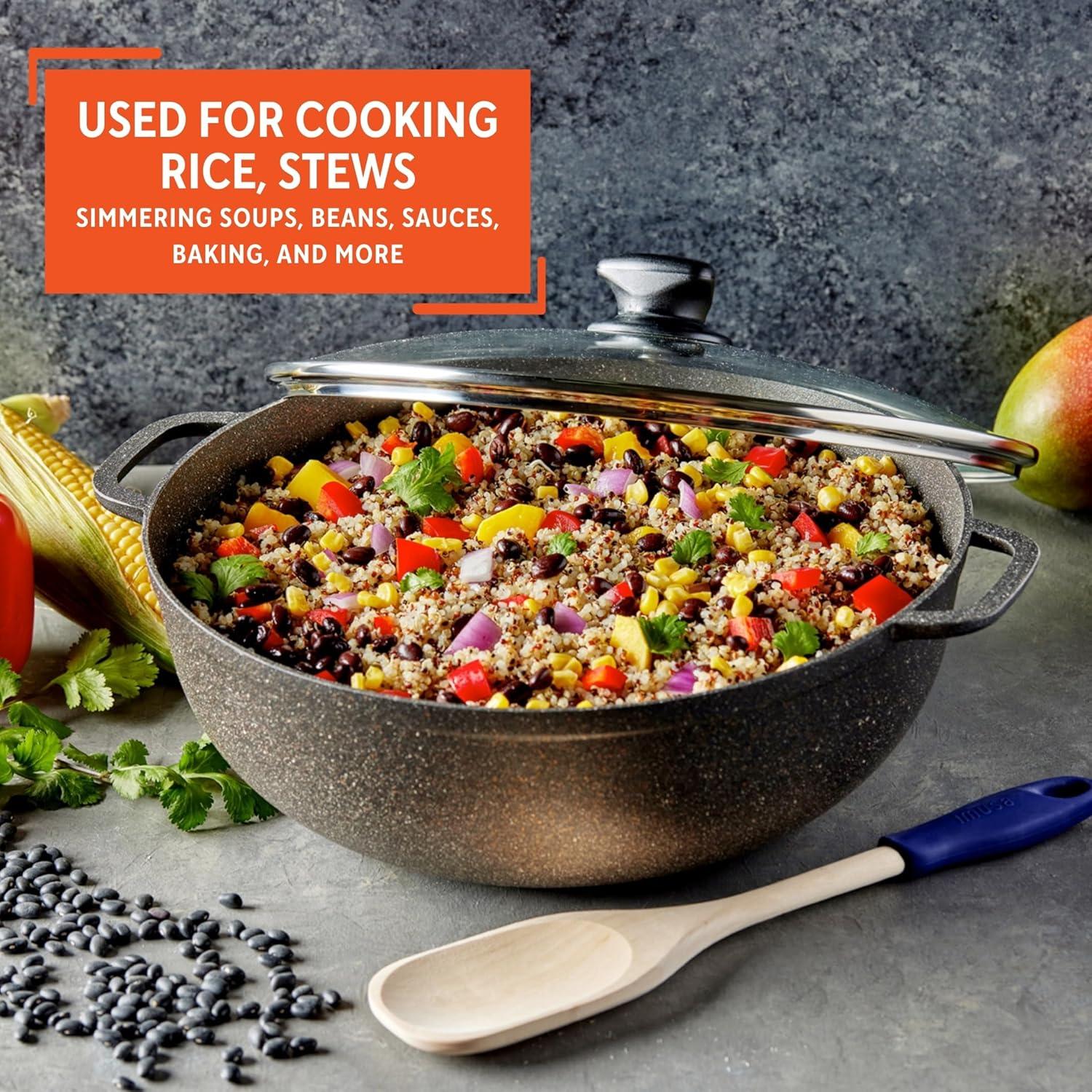IMUSA 3.5 Quart Nonstick Fuzion Dutch Oven