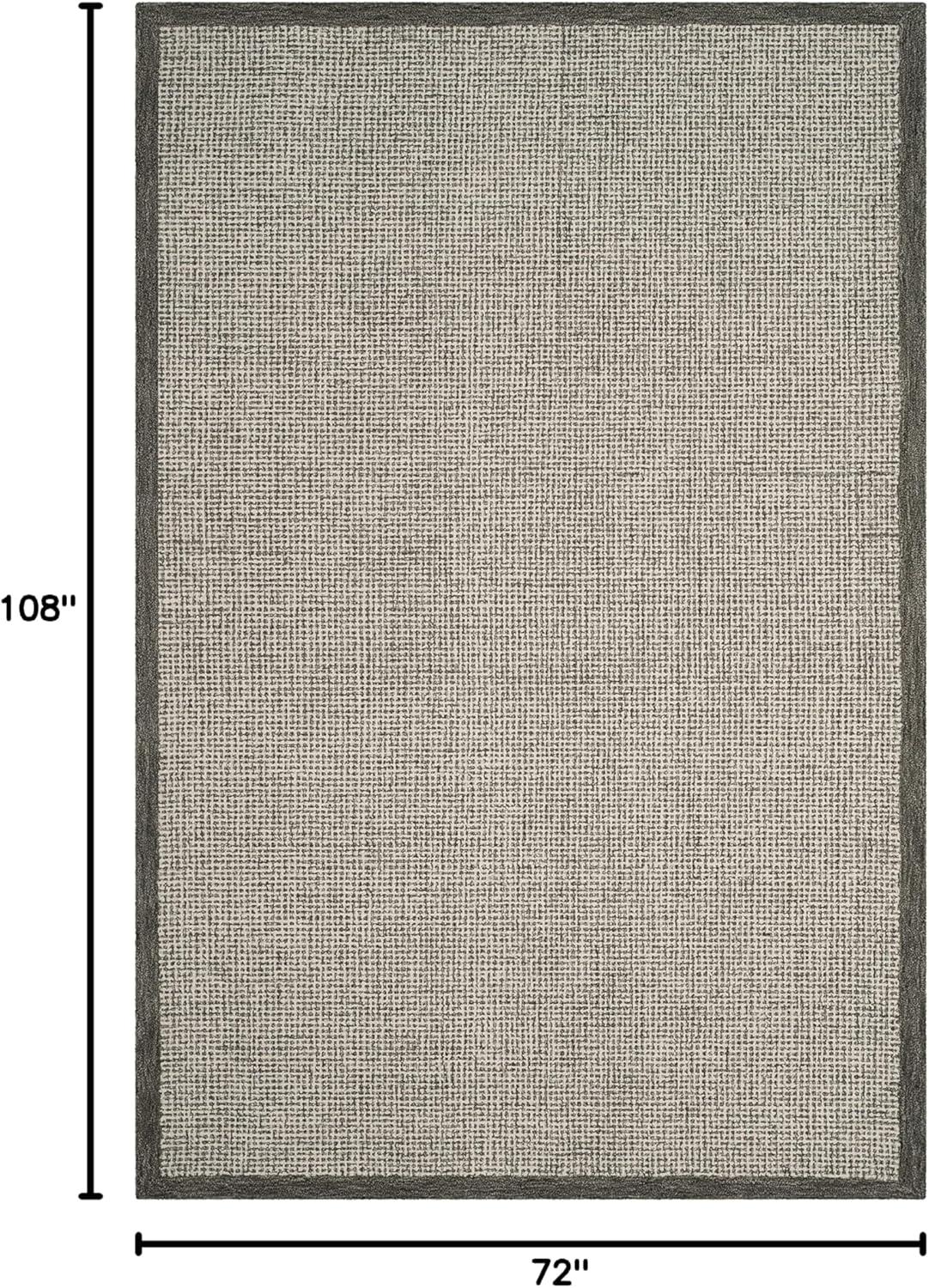 Abstract ABT220 Handmade Indoor Area Rug - Sage/Ivory - 6'x9' - Safavieh