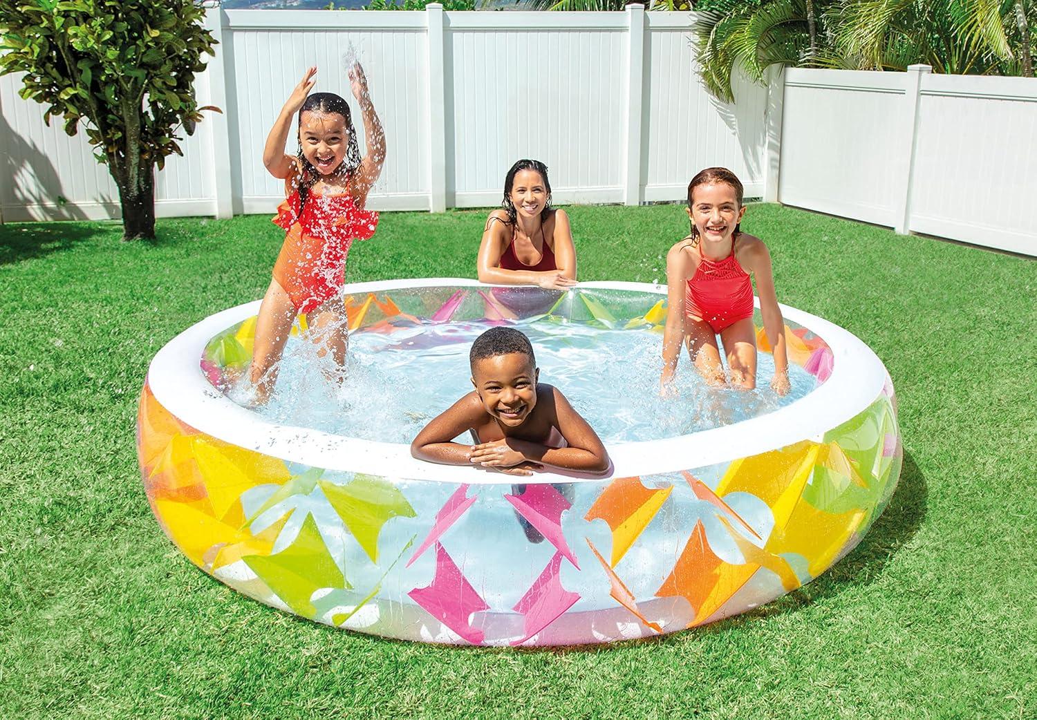 Intex 90" Swim Center Color Pinwheel Whirlpool