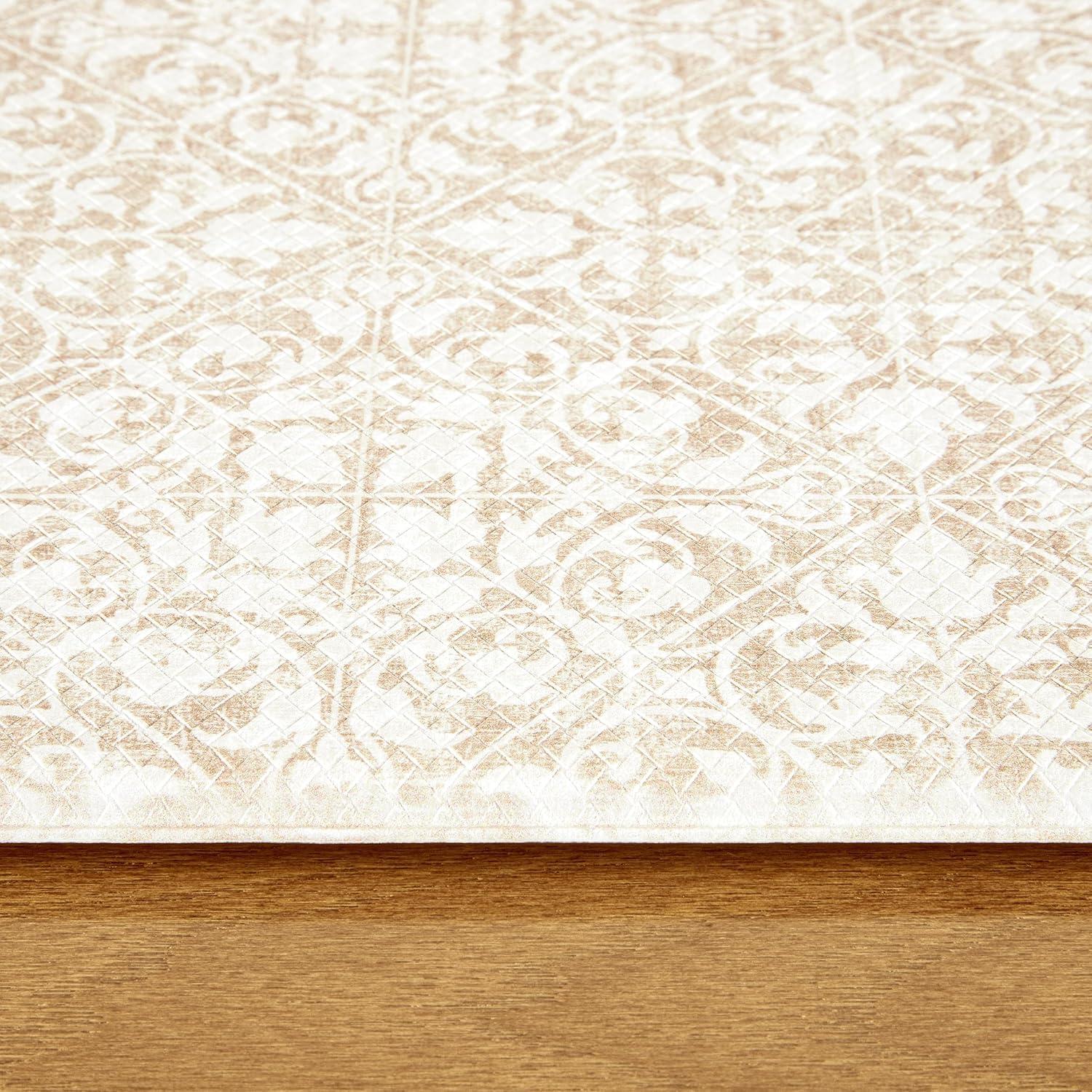 Town & Country Living TOWN & COUNTRY BASICS Comfort Plus Non-Slip Backing Vintage Medallion Tile Anti Fatigue Comfort Mat