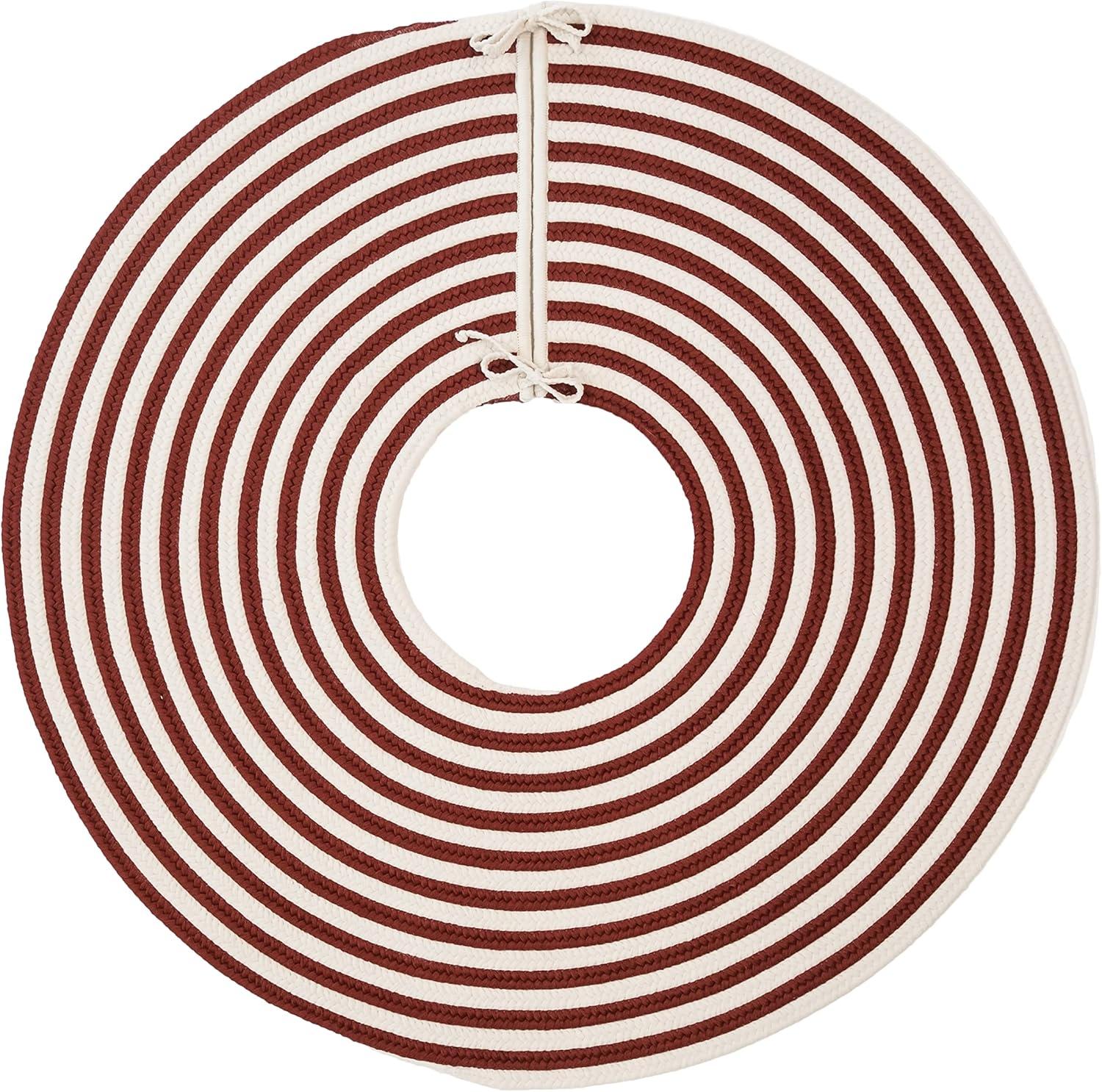 Colonial Mills Candy Cane Round Holiday Tree Skirt Striped Polypropylene Tree Skirt
