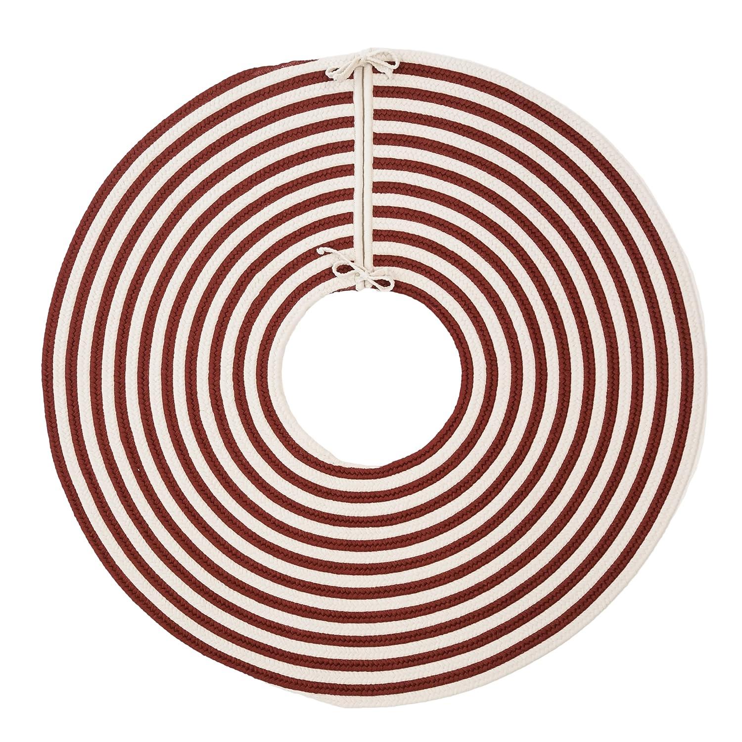 Colonial Mills Candy Cane Round Holiday Tree Skirt Striped Polypropylene Tree Skirt