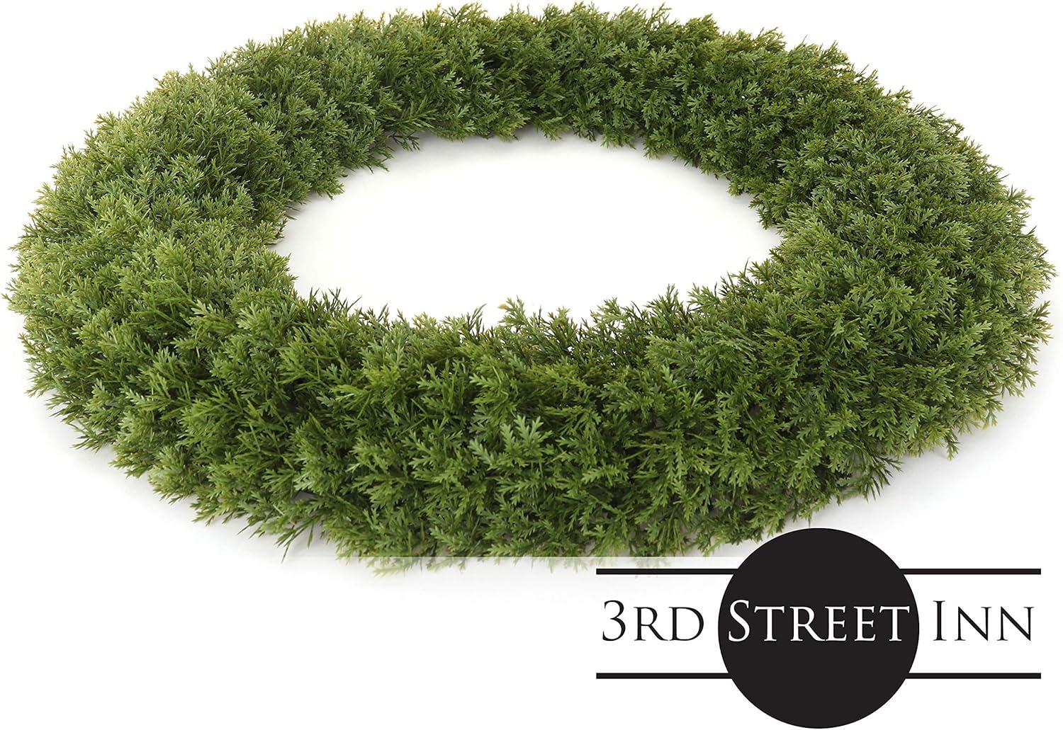 3rd Street Inn 20.5" Indoor/Outdoor Cypress Wreath (XL)