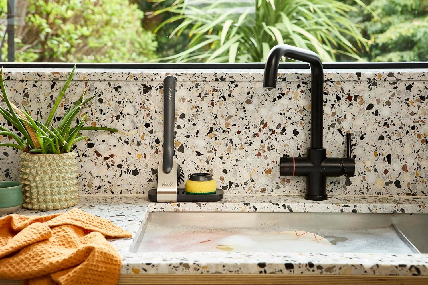 Joseph Joseph Joseph Joseph SinkTech Dish Brush & Sponge Set with Storage Stand