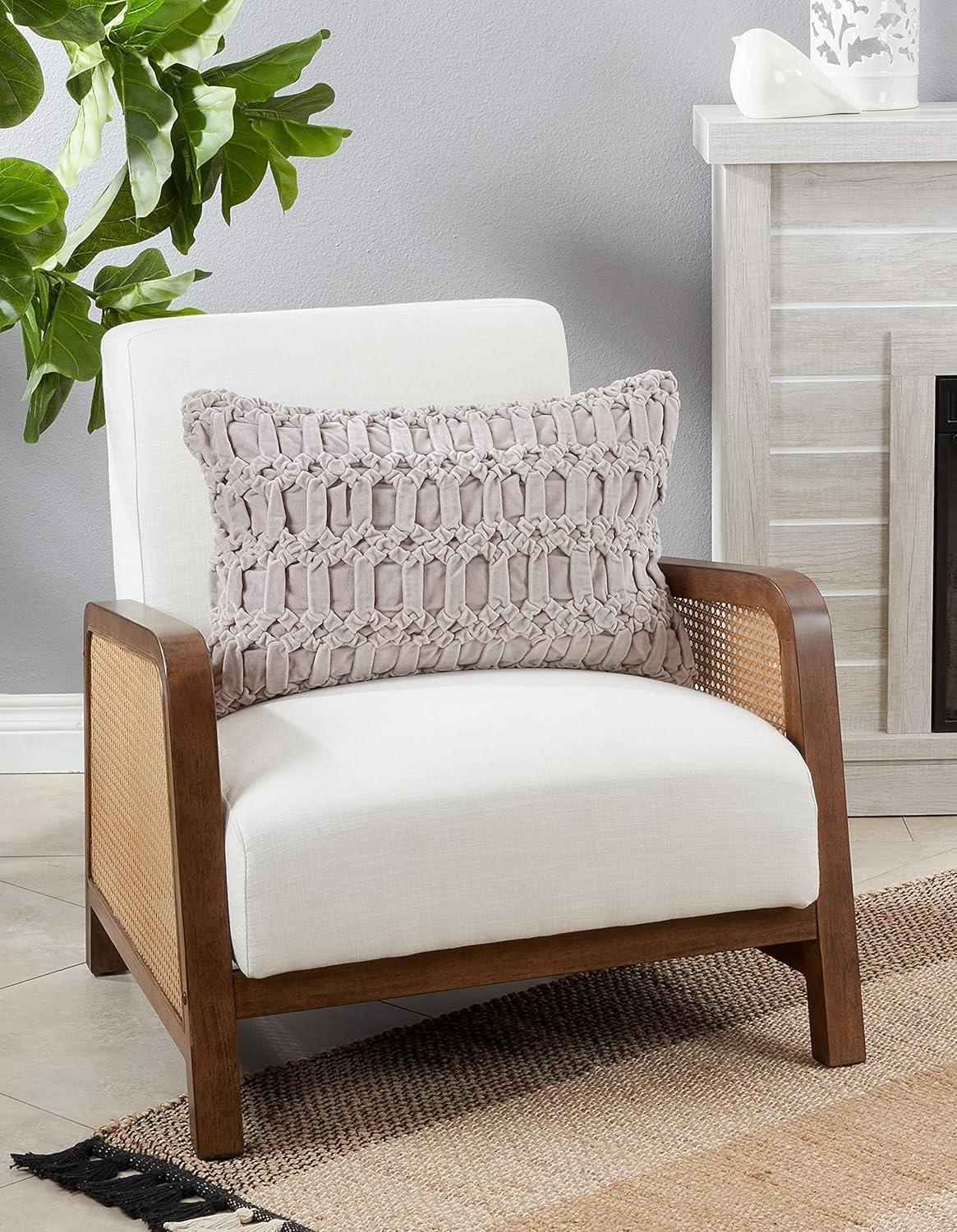 Saro Mali Collection Cotton Throw Pillow