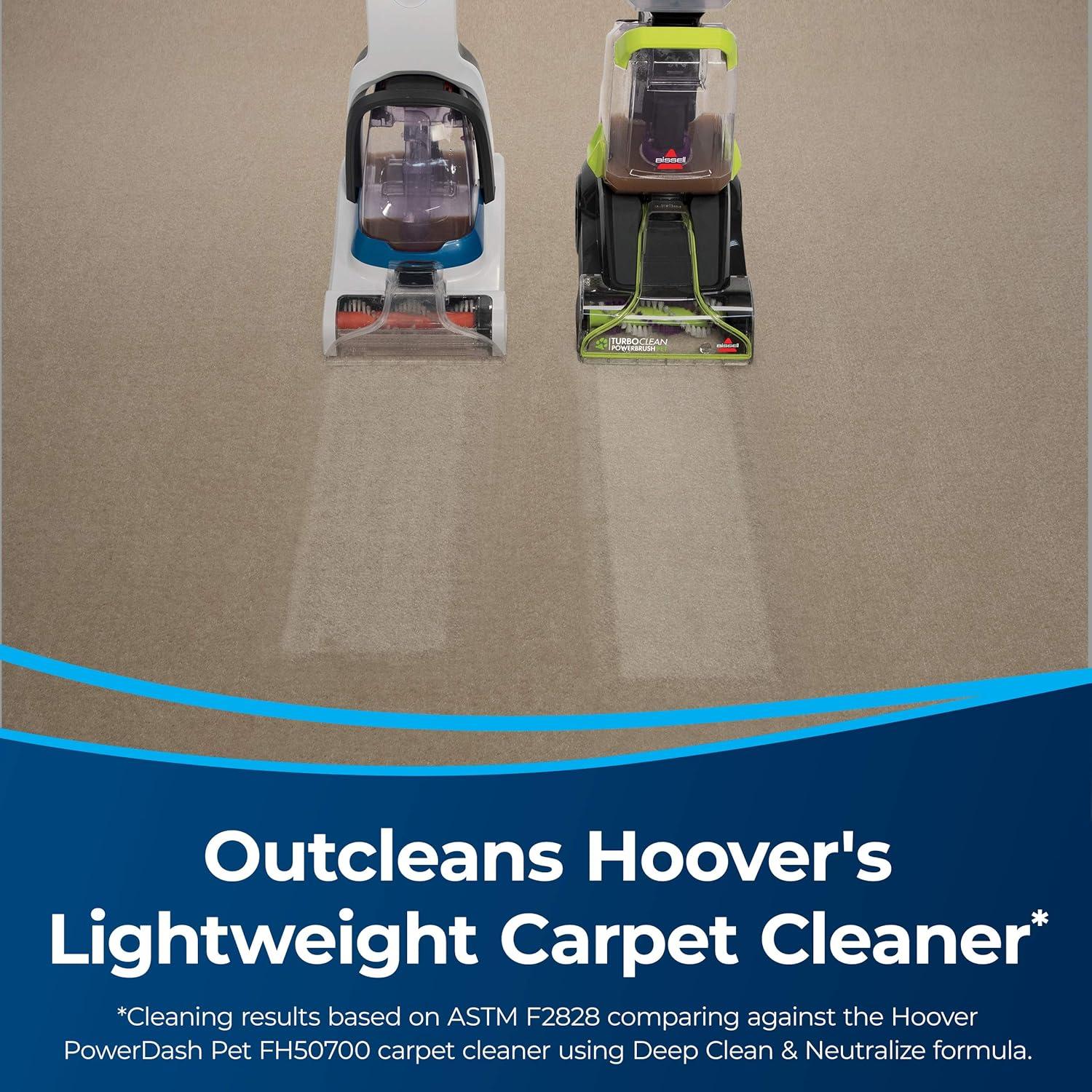 BISSELL BISSELL TurboClean PowerBrush Pet Carpet Cleaner, 2987,Green/ Black 2987