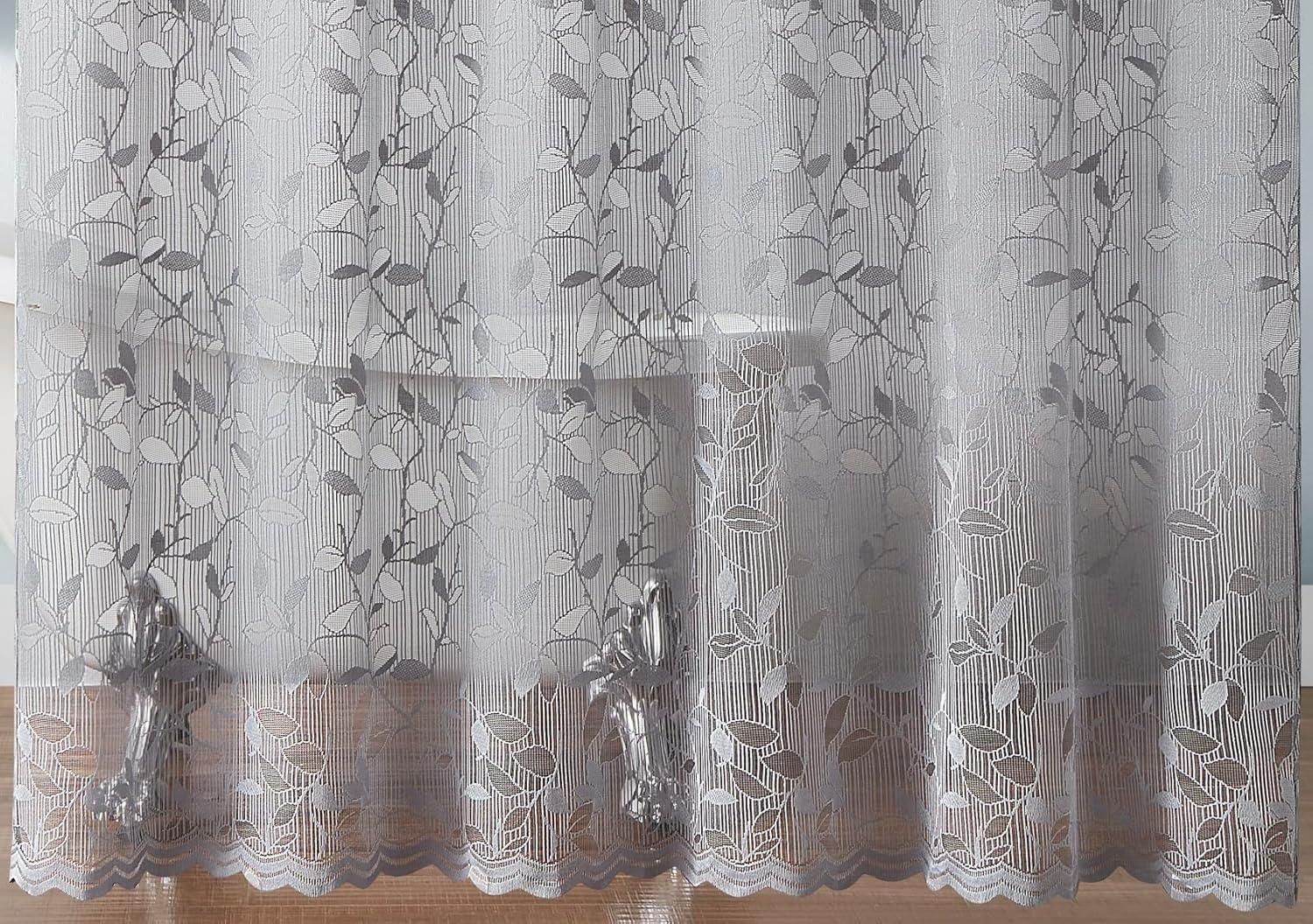 Warm Home Designs 72" W x 72" L Grey Lace Shower Curtain