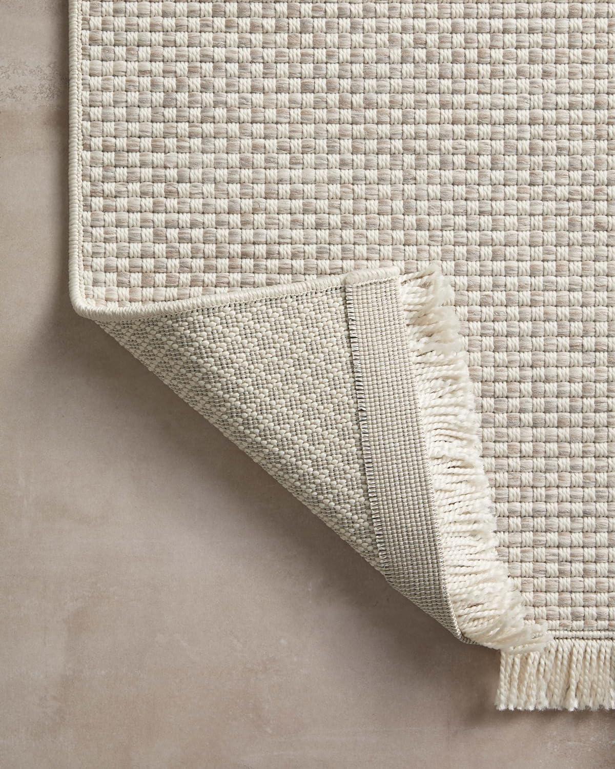 Amber Lewis x Loloi Malibu Ivory / Dove Indoor / Outdoor Area Rug