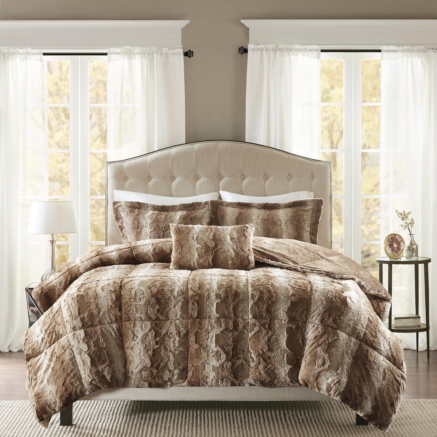 Zuri Faux Fur Comforter Set