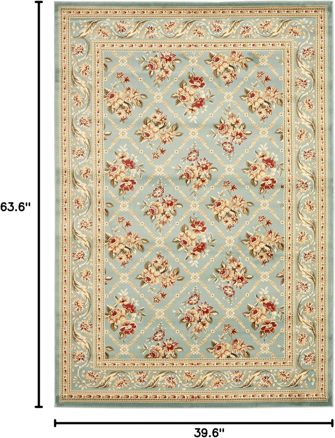 Lyndhurst LNH556 Power Loomed Area Rug - Blue/Blue - 5'3"x7'6" - Safavieh.