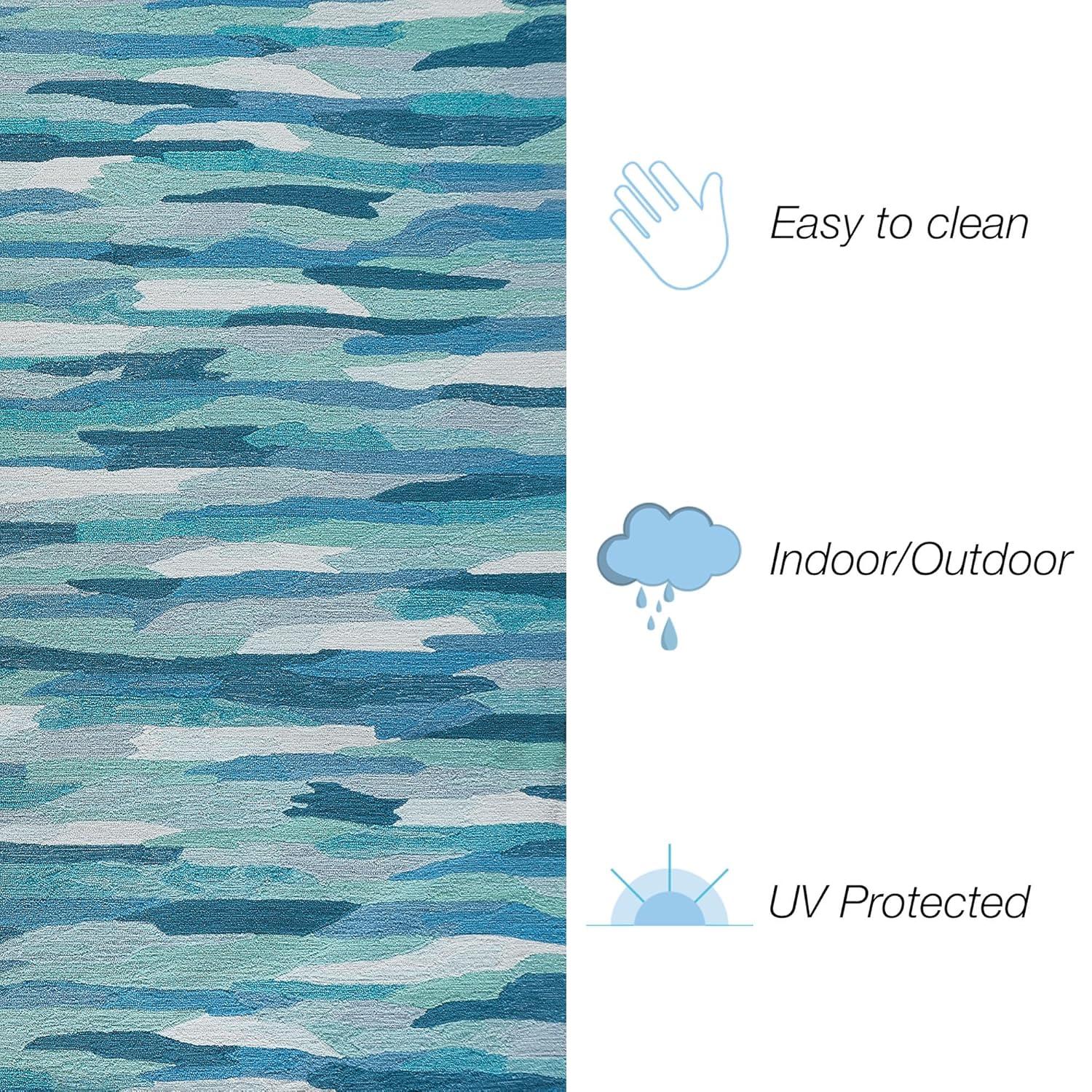 Liora Manne Capri Cloud Indoor/Outdoor Rug Aruba 7'6" x 9'6"