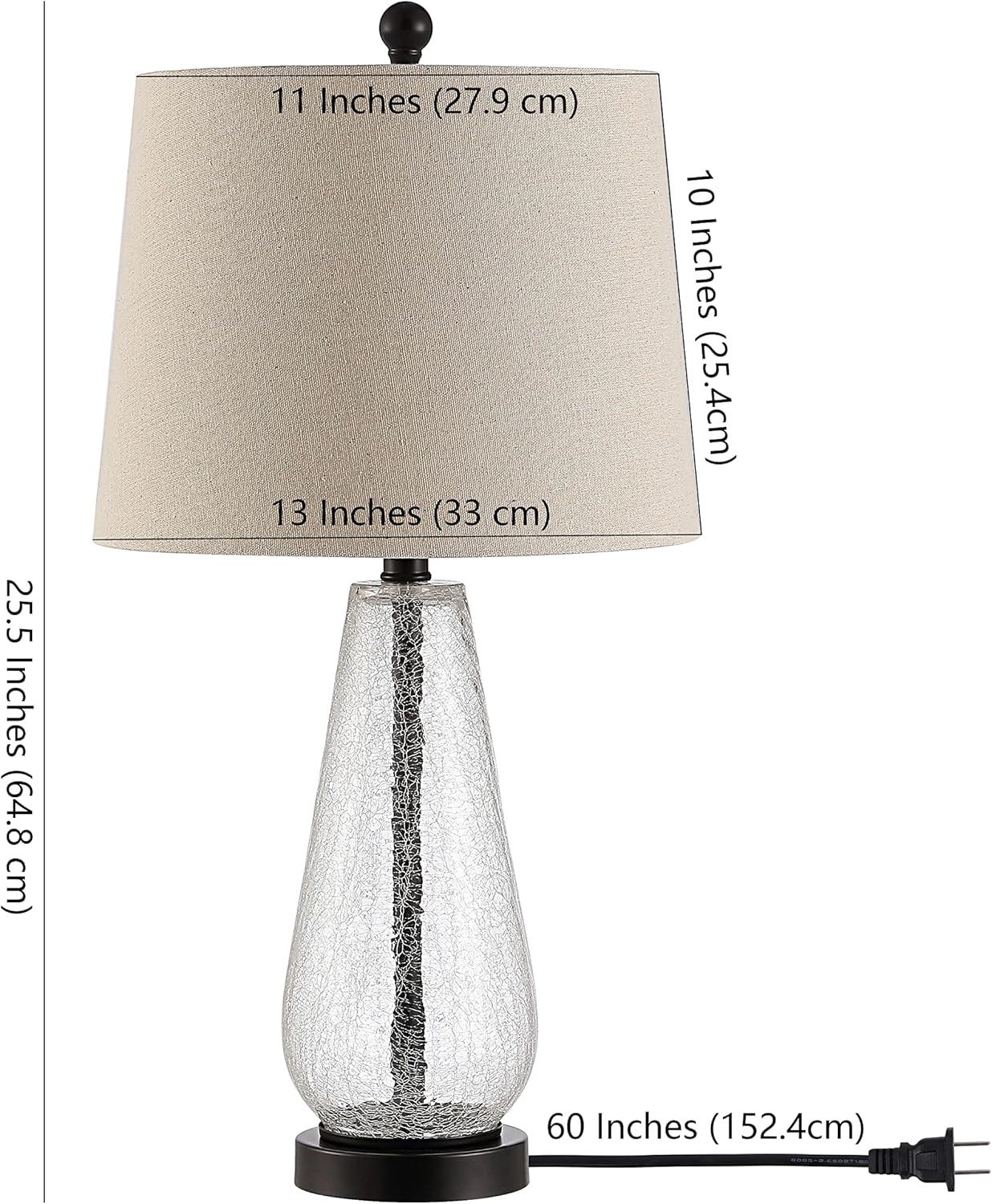 Naila Glass Table Lamp - Clear - Safavieh.