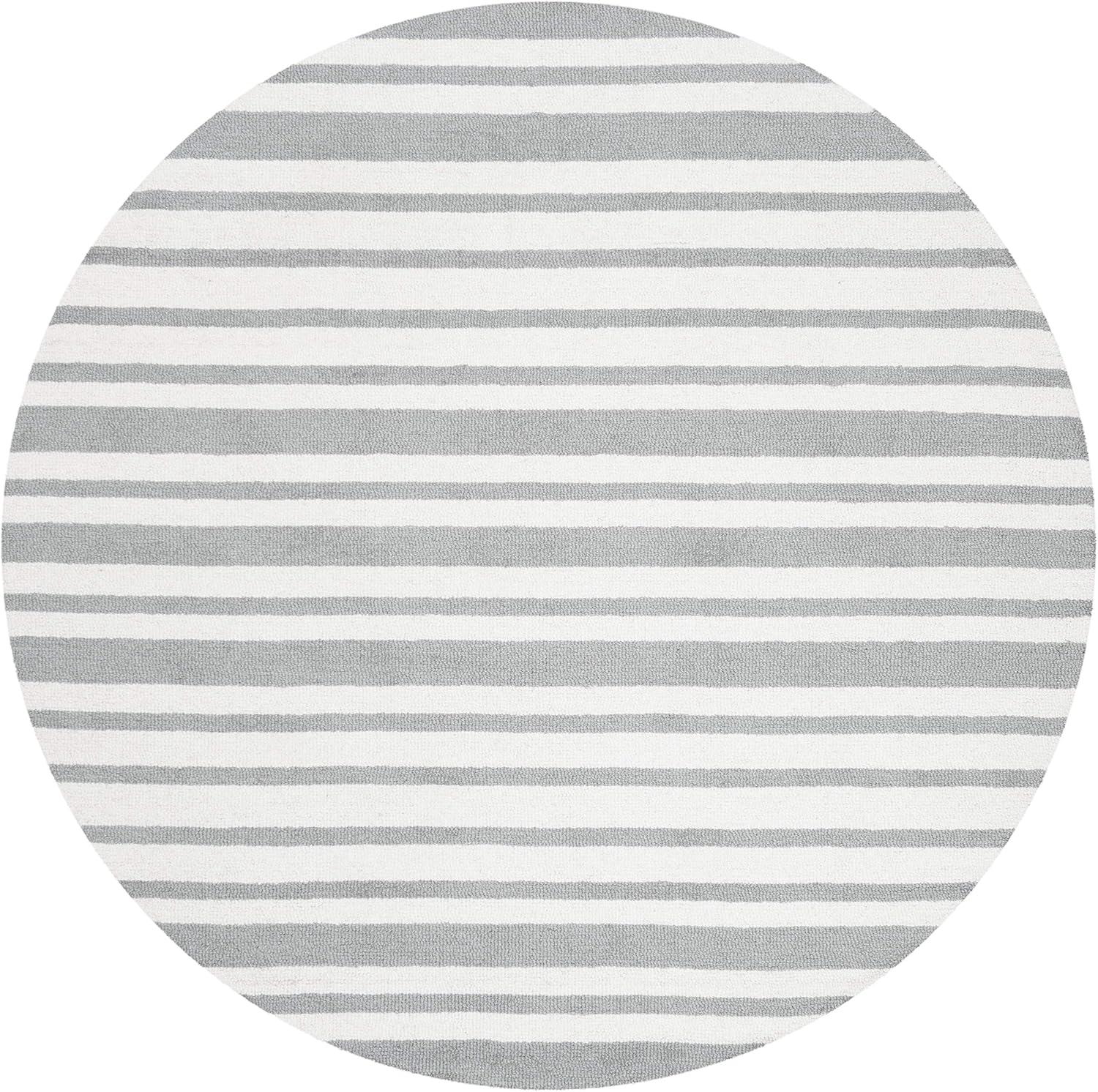 Safavieh Kids Barcode SFK917 Hand Tufted Indoor Area Rug - Grey/Multi - 5' Round - Safavieh