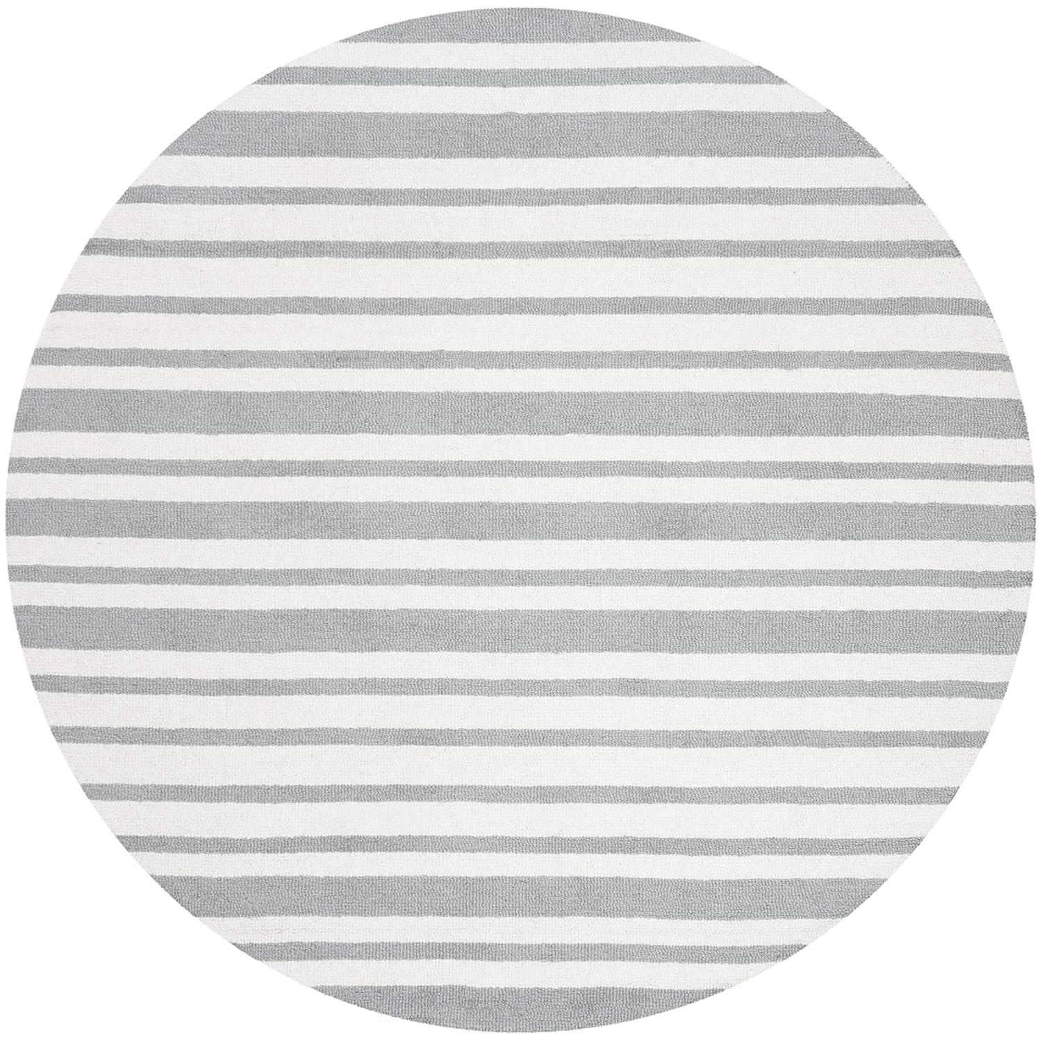 Safavieh Kids Barcode SFK917 Hand Tufted Indoor Area Rug - Grey/Multi - 5' Round - Safavieh