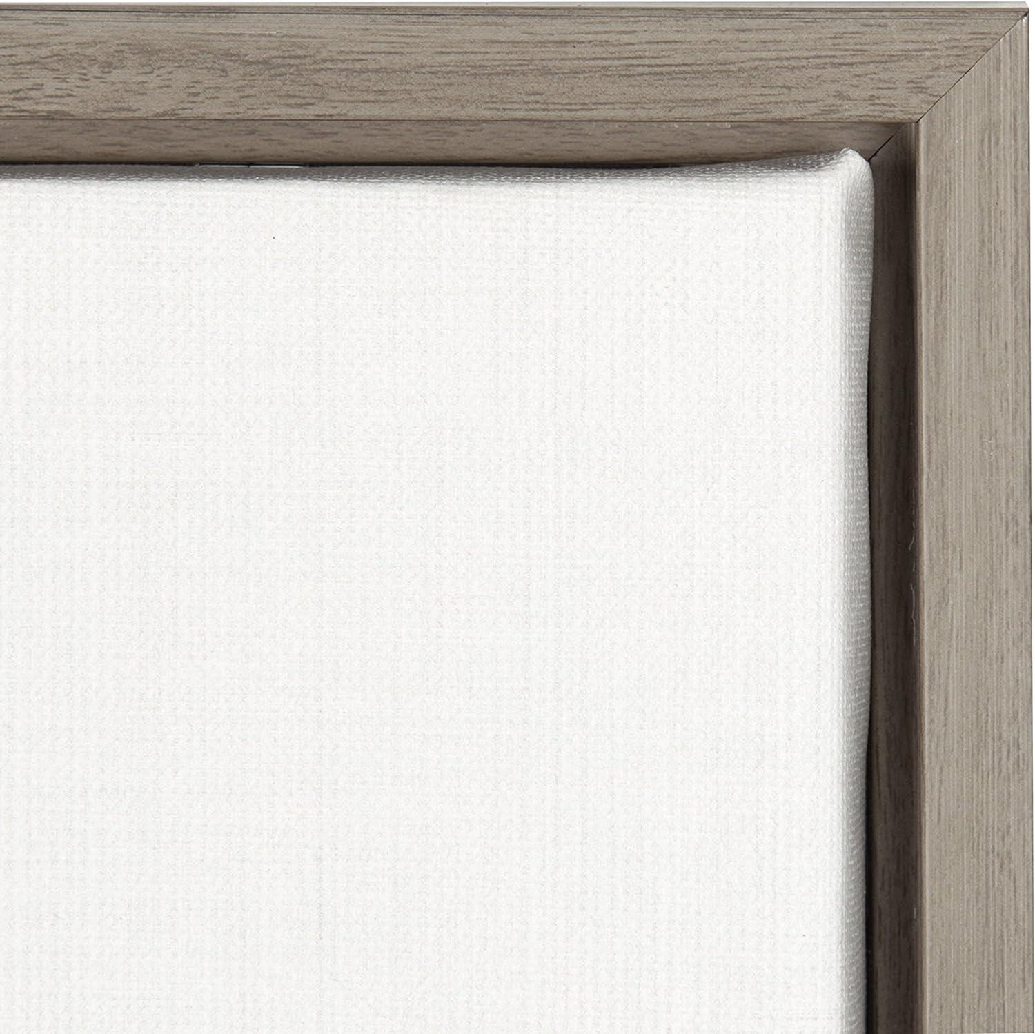 Fox Framed Kids' Canvas Art Gray (24"x18") - Uniek